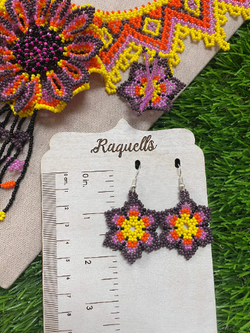 Image of Handmade Floral Beaded Jewelry Set