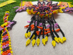 Image of Handmade Floral Beaded Jewelry Set