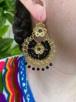 Image of Gold Plated Folkloric Earrings