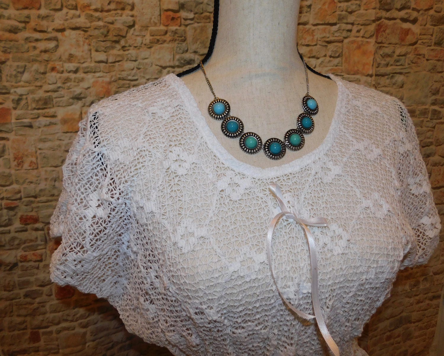 Image of Bikini Lace Cover Blouse