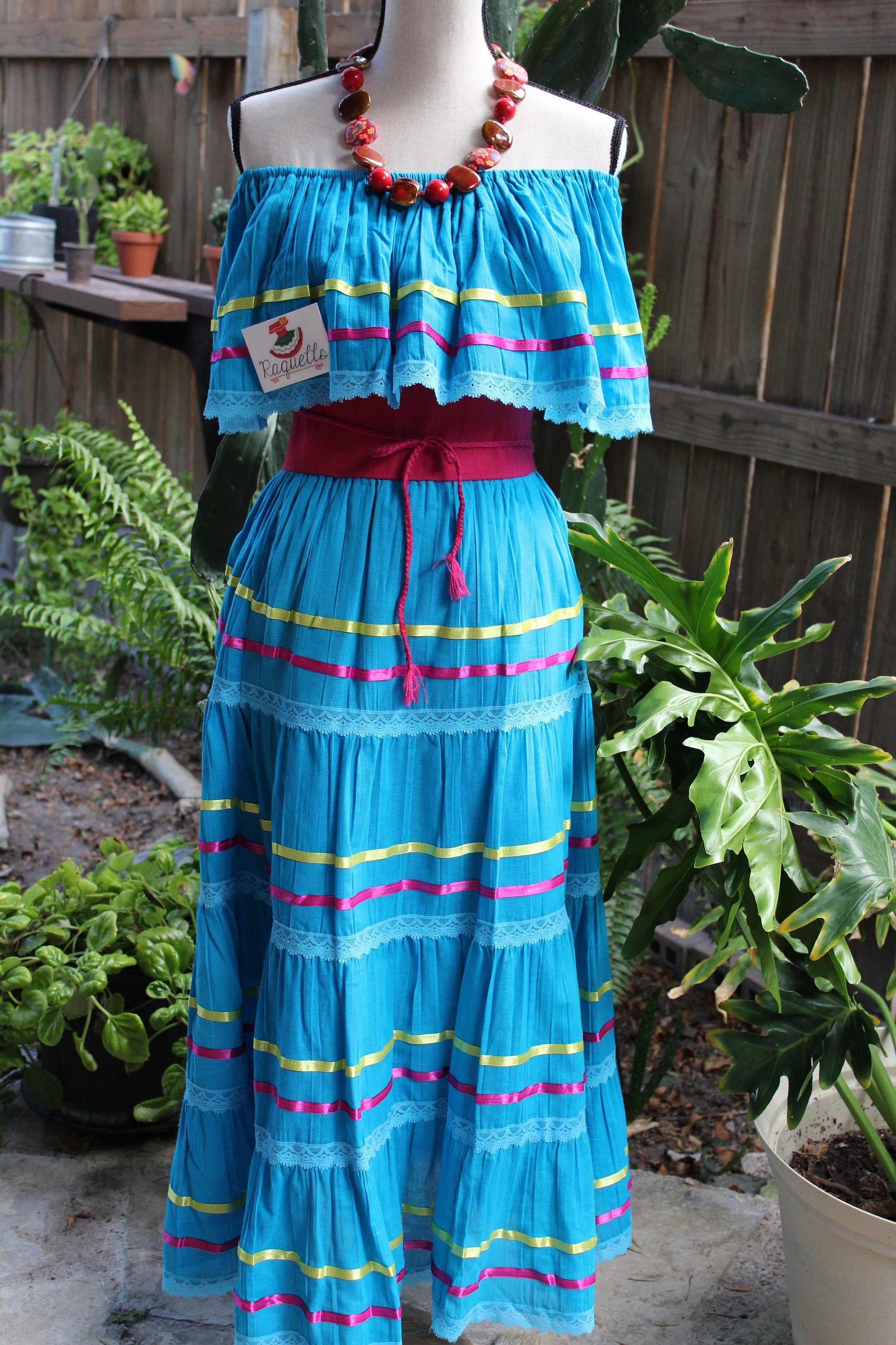 Image of Gauze Fiesta Outfit - Handmade Blouse and Skirt