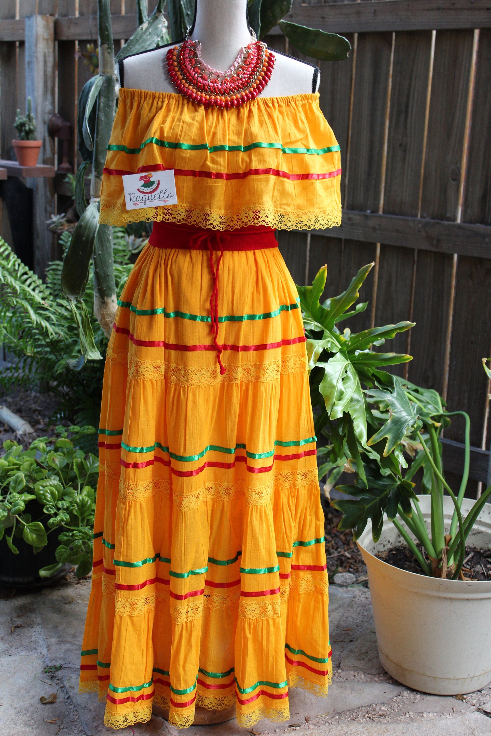Image of Gauze Fiesta Outfit - Handmade Blouse and Skirt