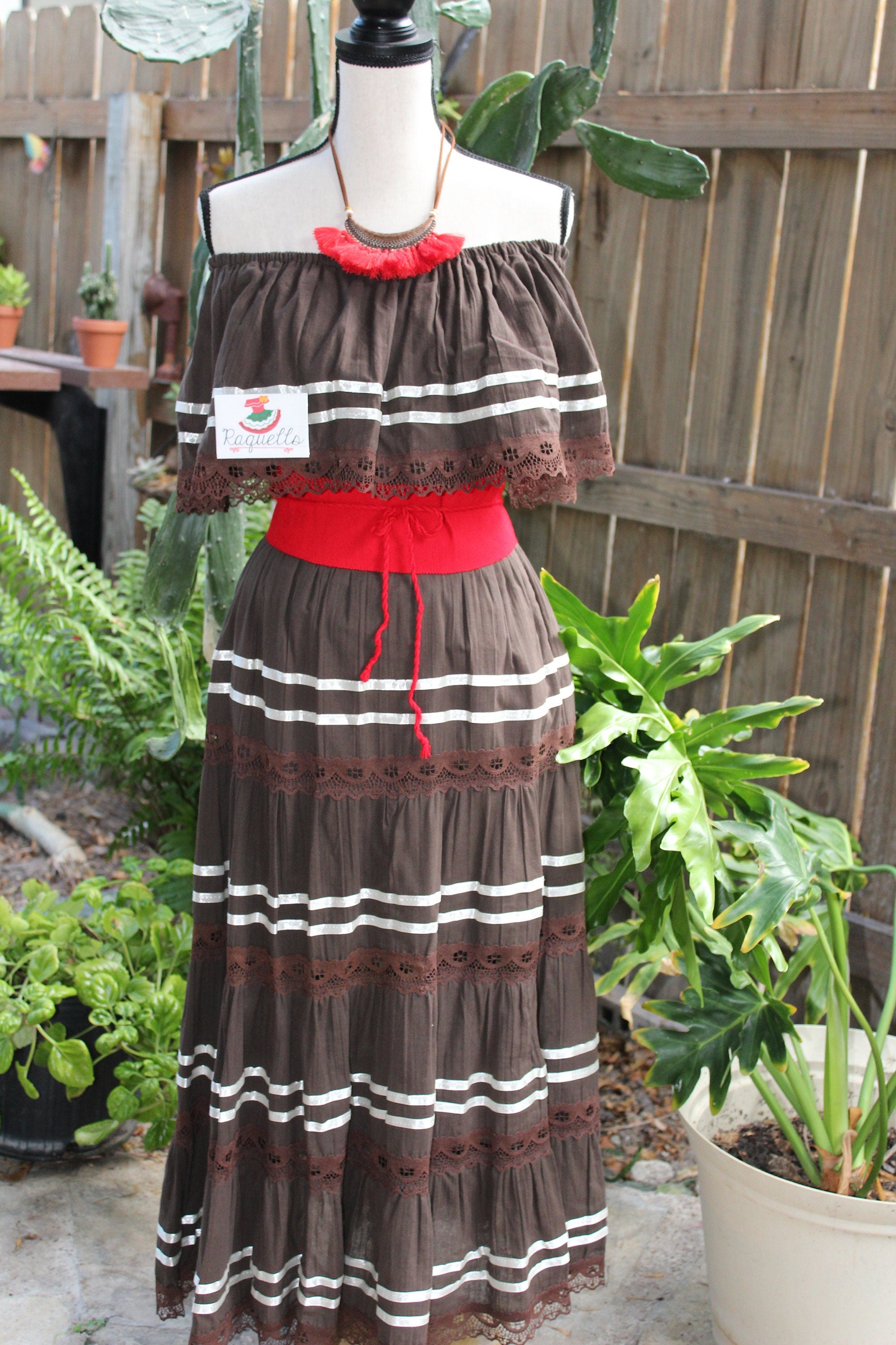 Image of Gauze Fiesta Outfit - Handmade Blouse and Skirt