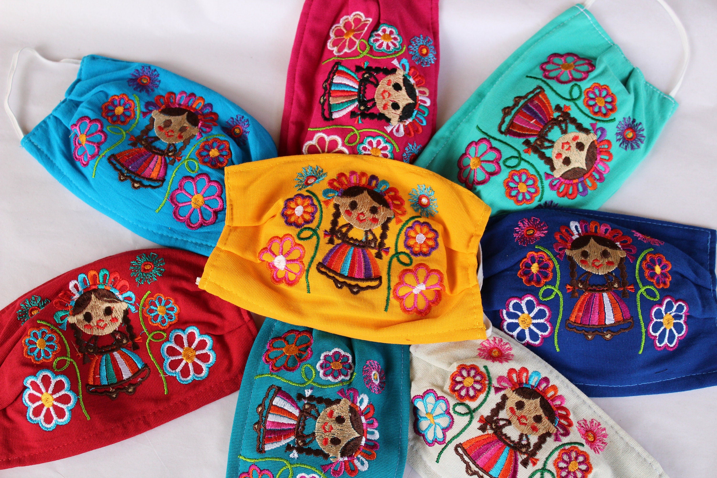 MARIA Embroidered Face Masks