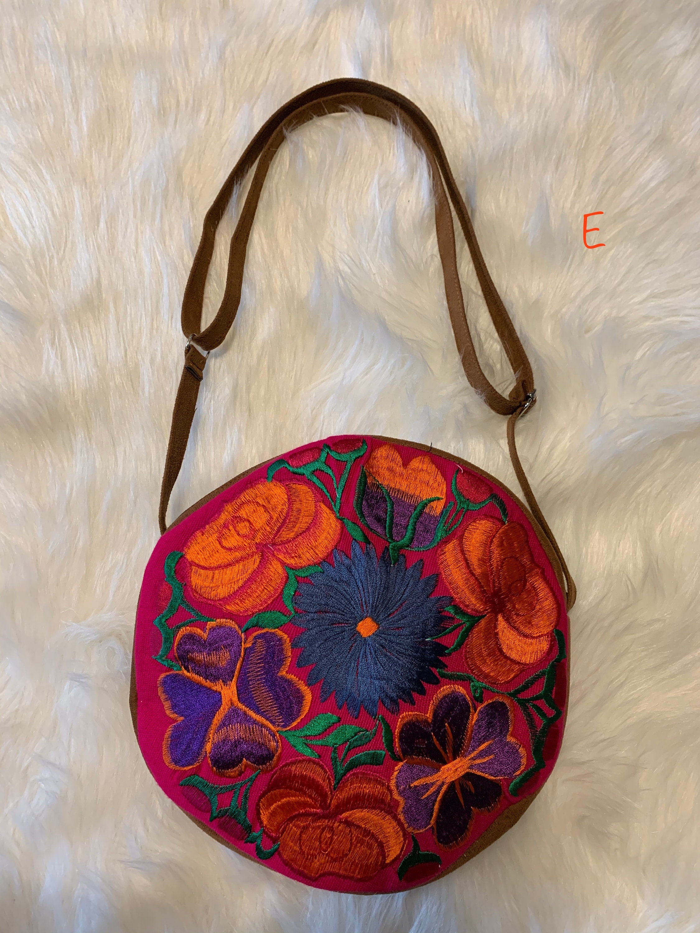 Image of Floral Embroidered Messenger Bags