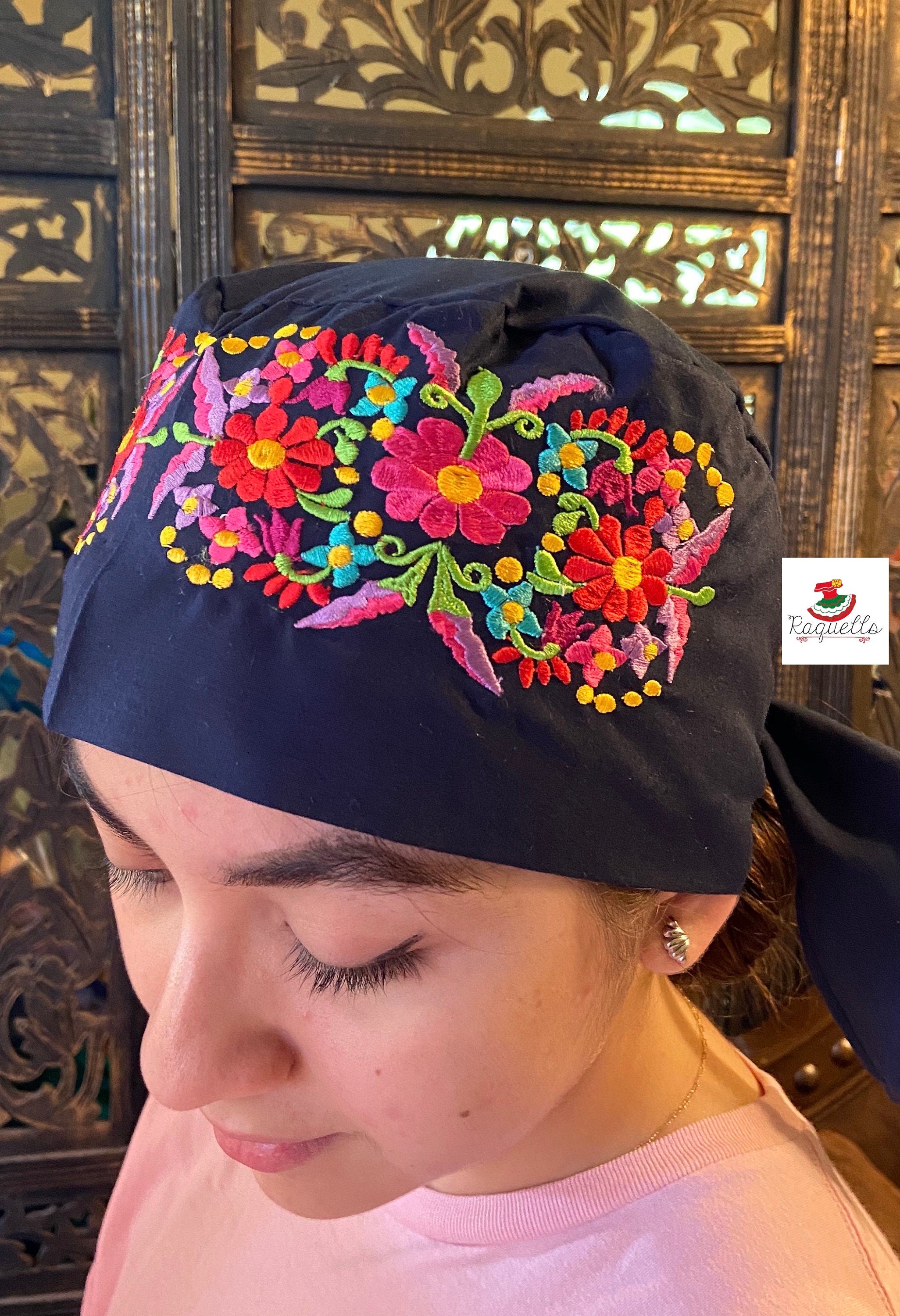 Image of Surgical/Scrub Caps /Scrub hats with Gorgeous Embroidery