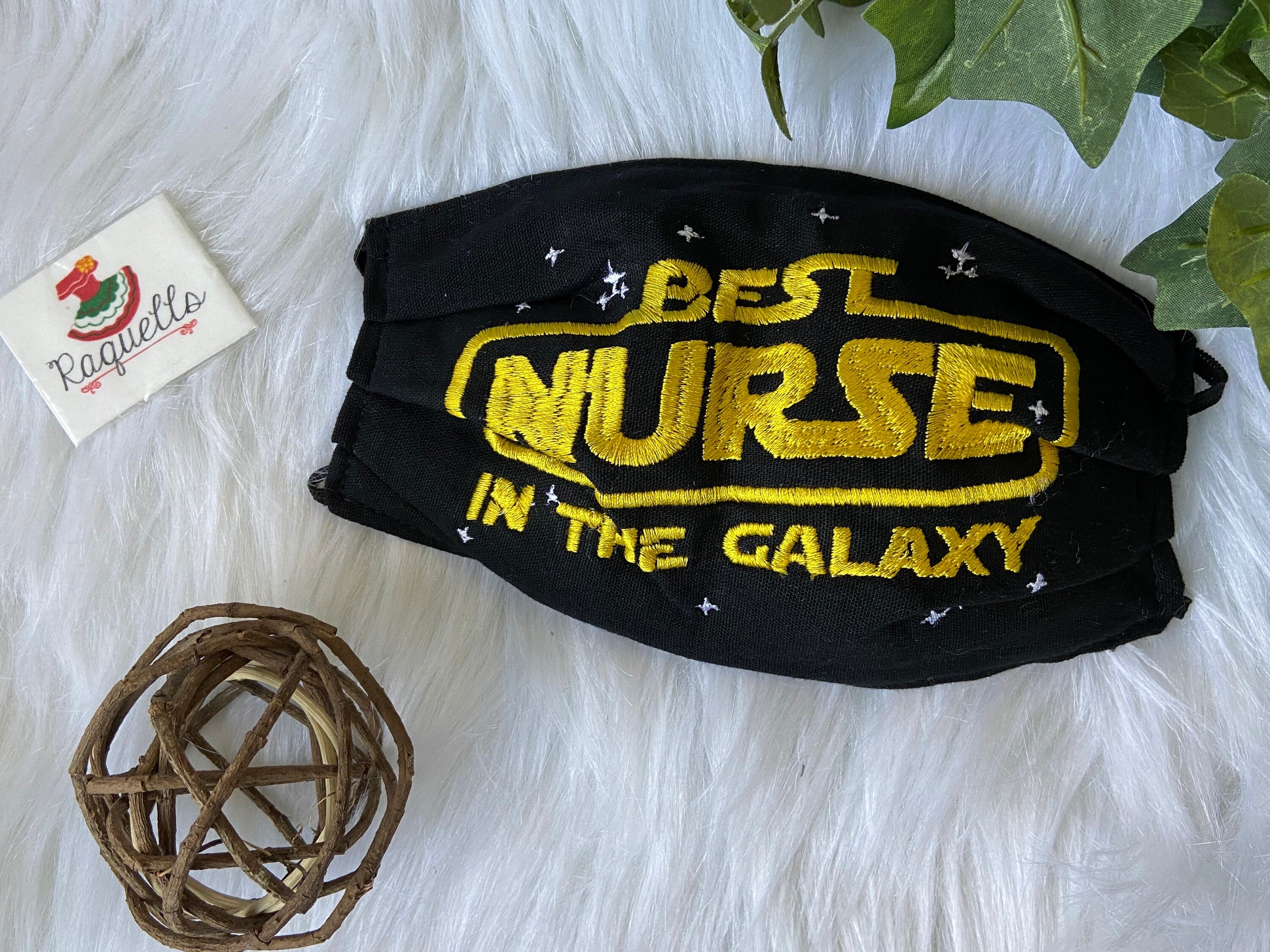 GALAXI - Embroidered Face Mask with Sew-in Filter