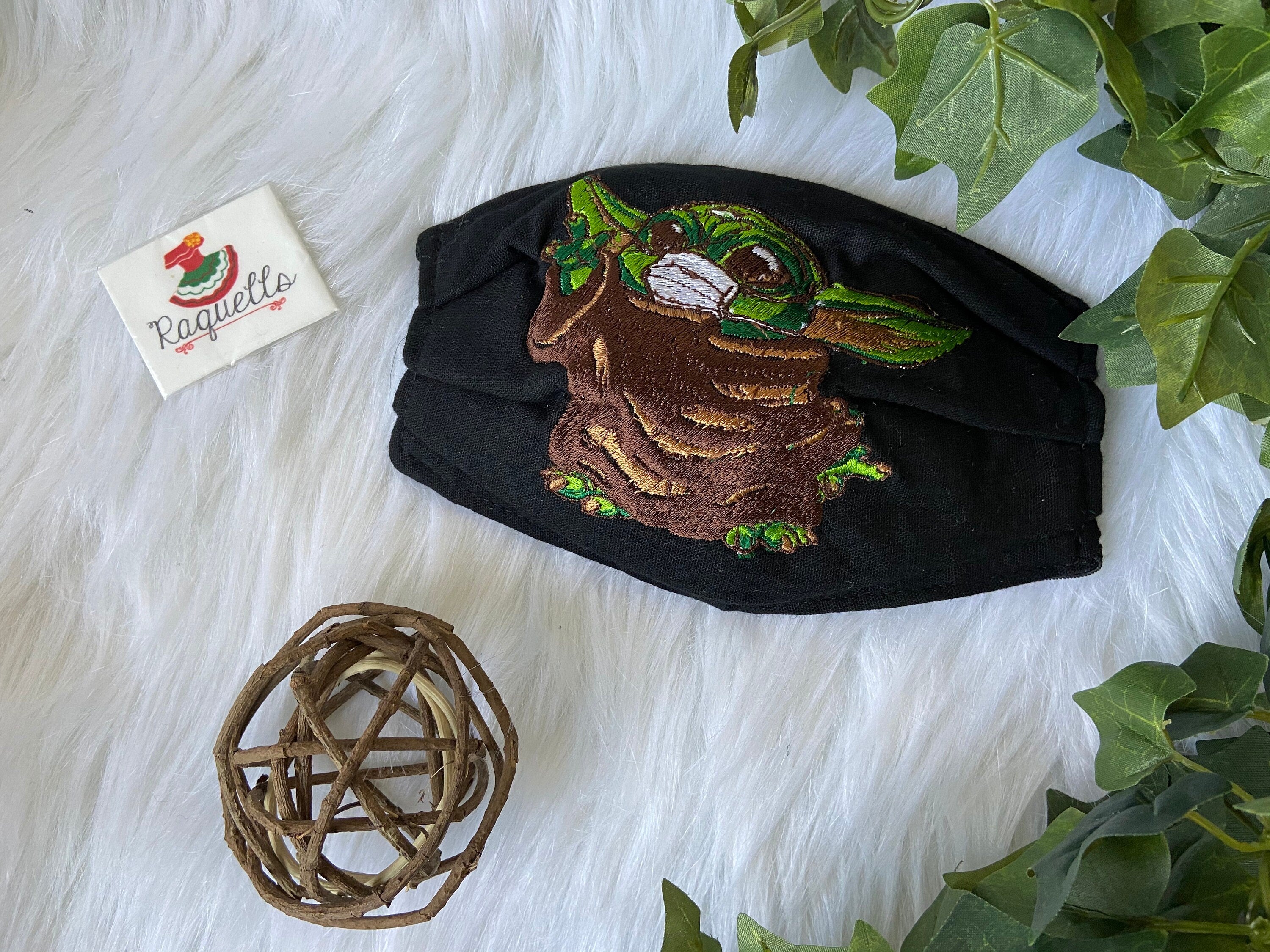 Image of GALAXI - Embroidered Face Mask with Sew-in Filter