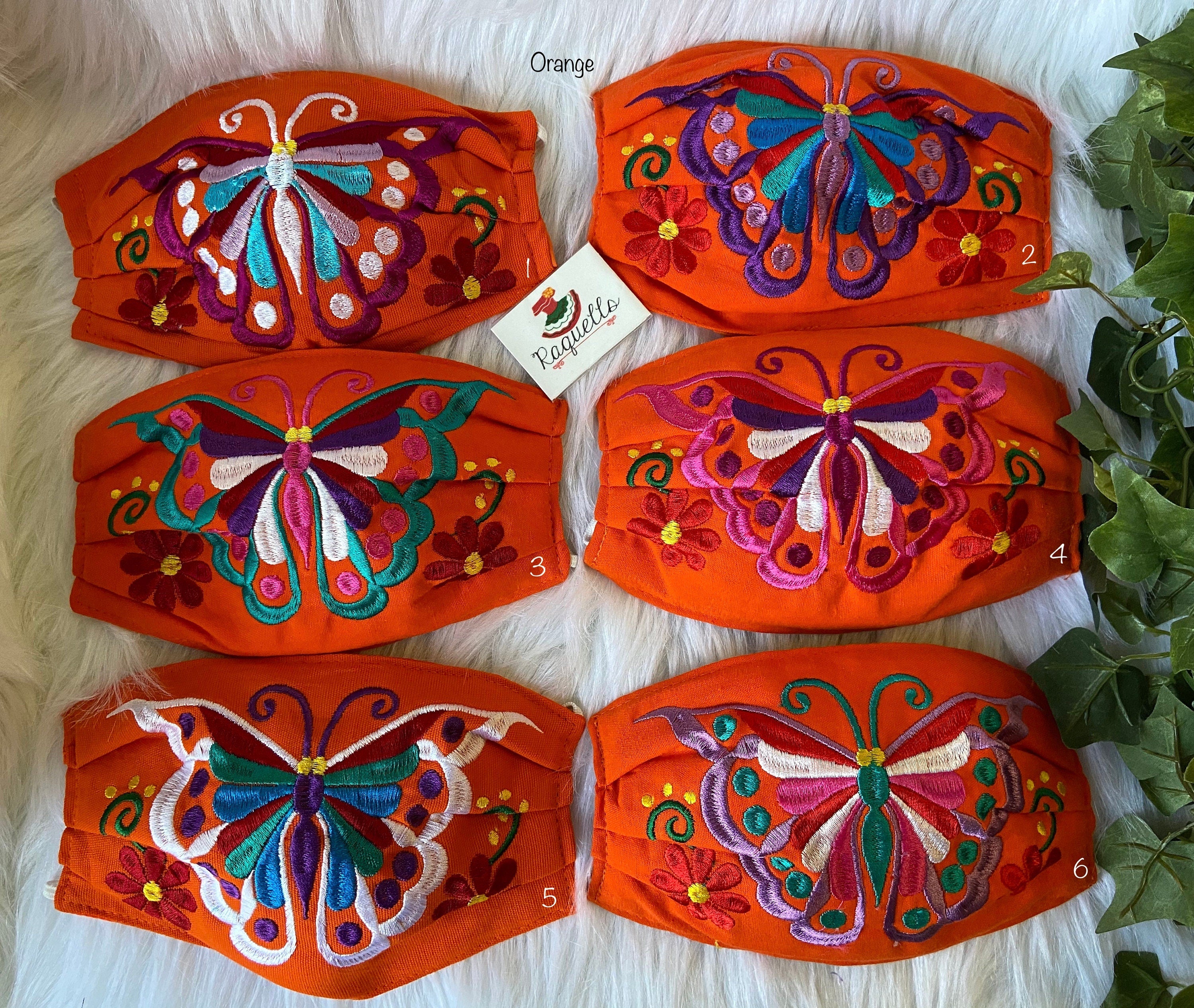 Butterfly - Embroidered Face Masks with Filter sew-in