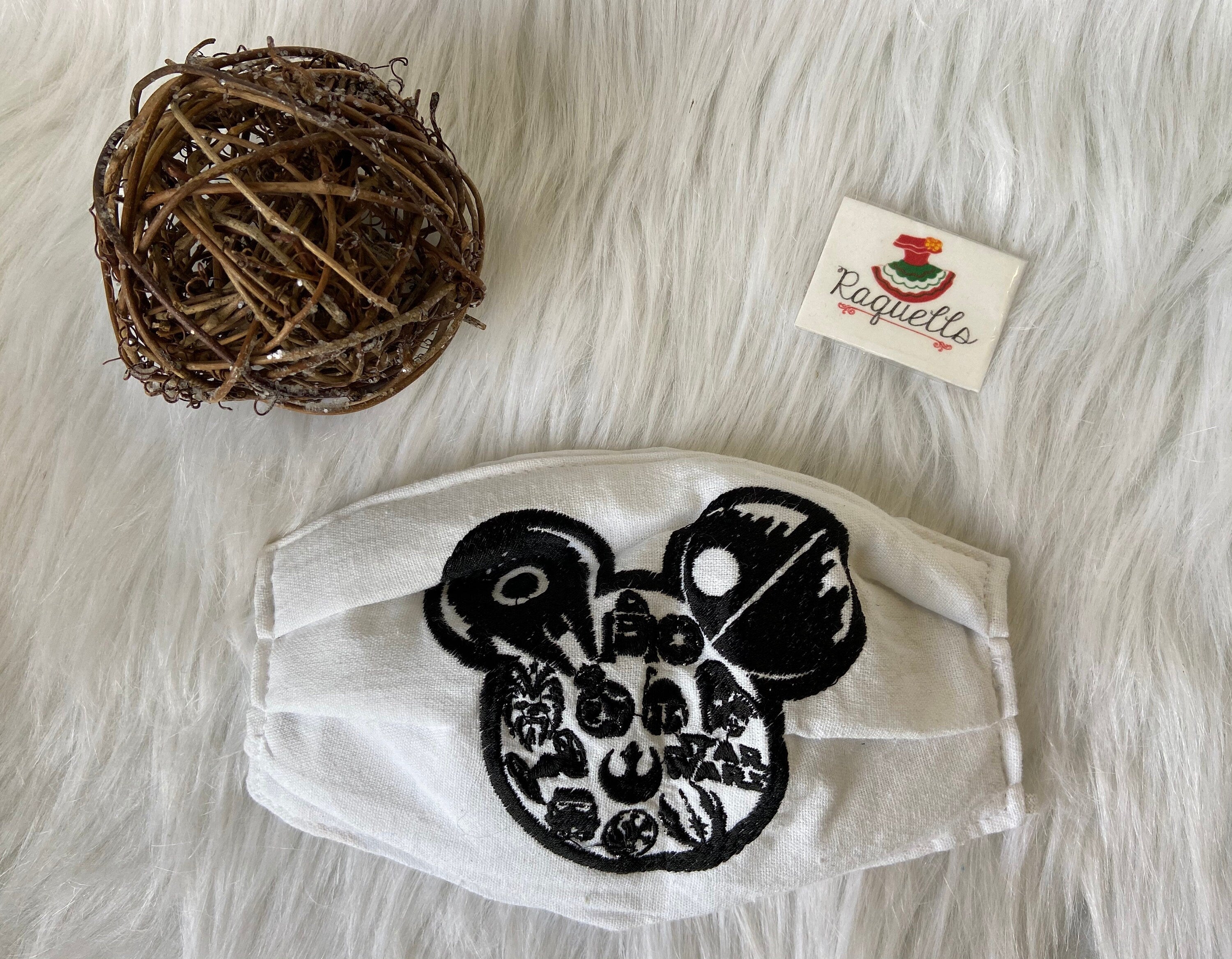 Image of GALAXI - Embroidered Face Mask with Sew-in Filter