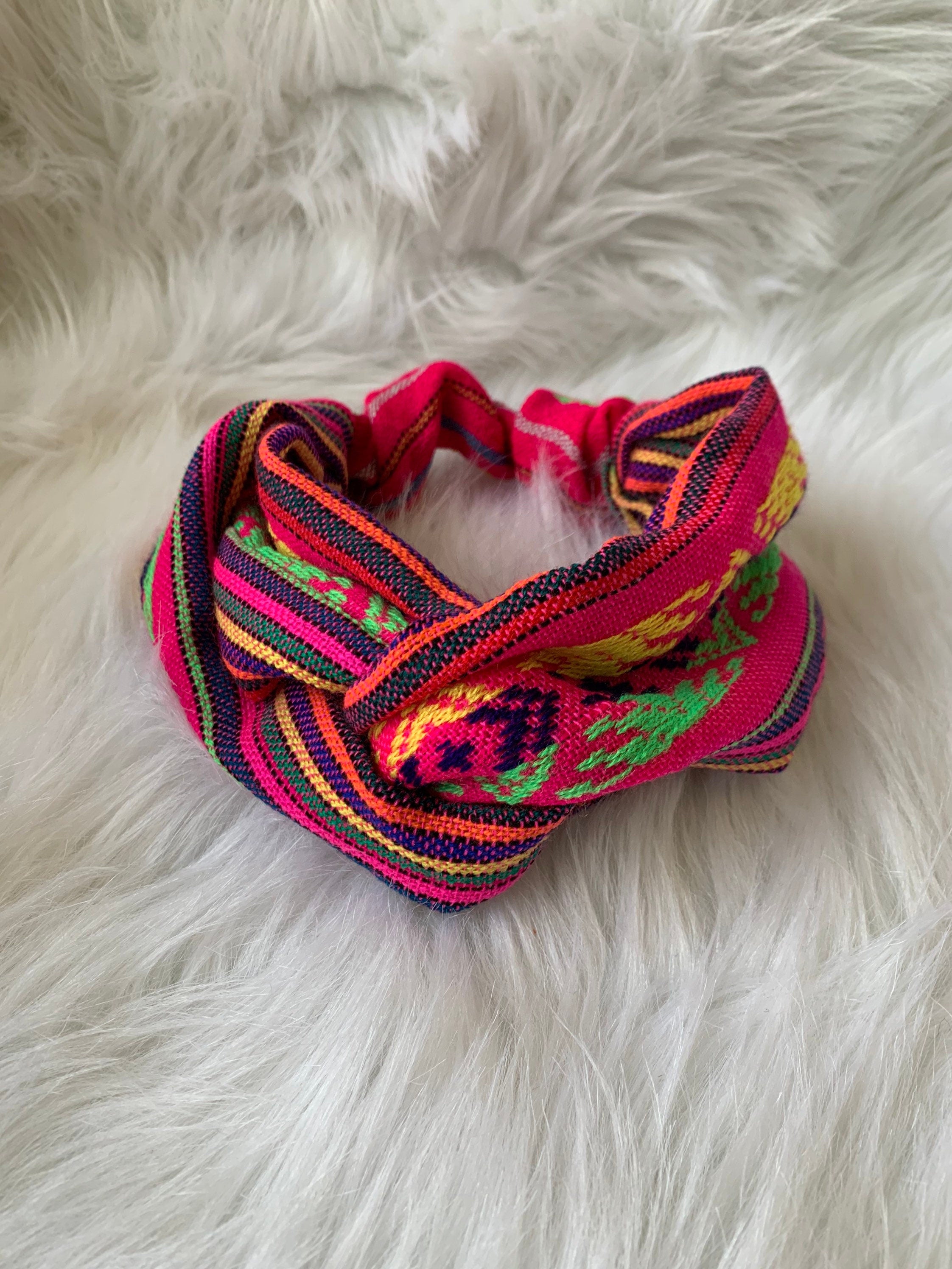 Image of Precious Sarape Headband, Boho Style, Knot, Twist Turban