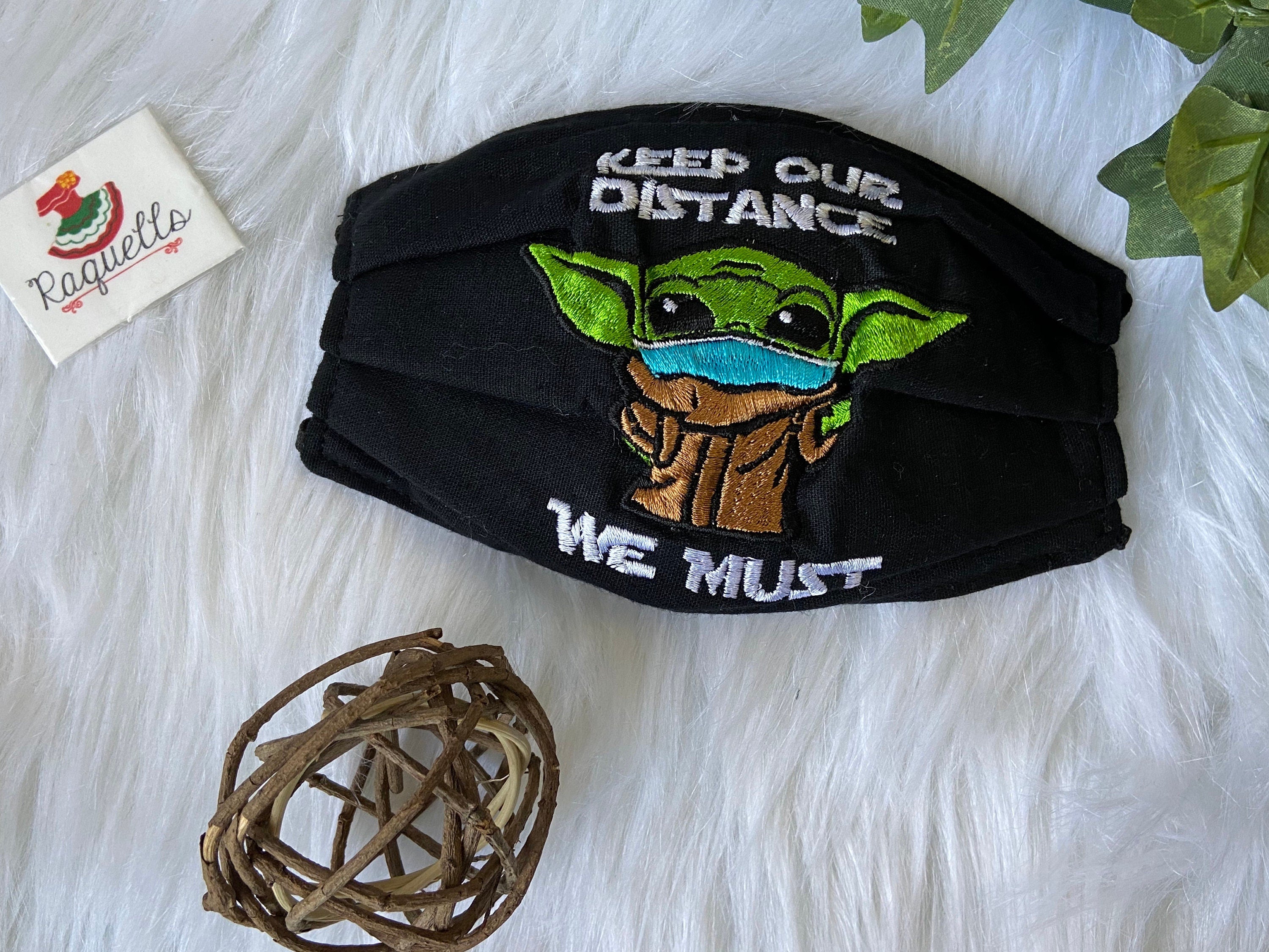 Image of GALAXI - Embroidered Face Mask with Sew-in Filter