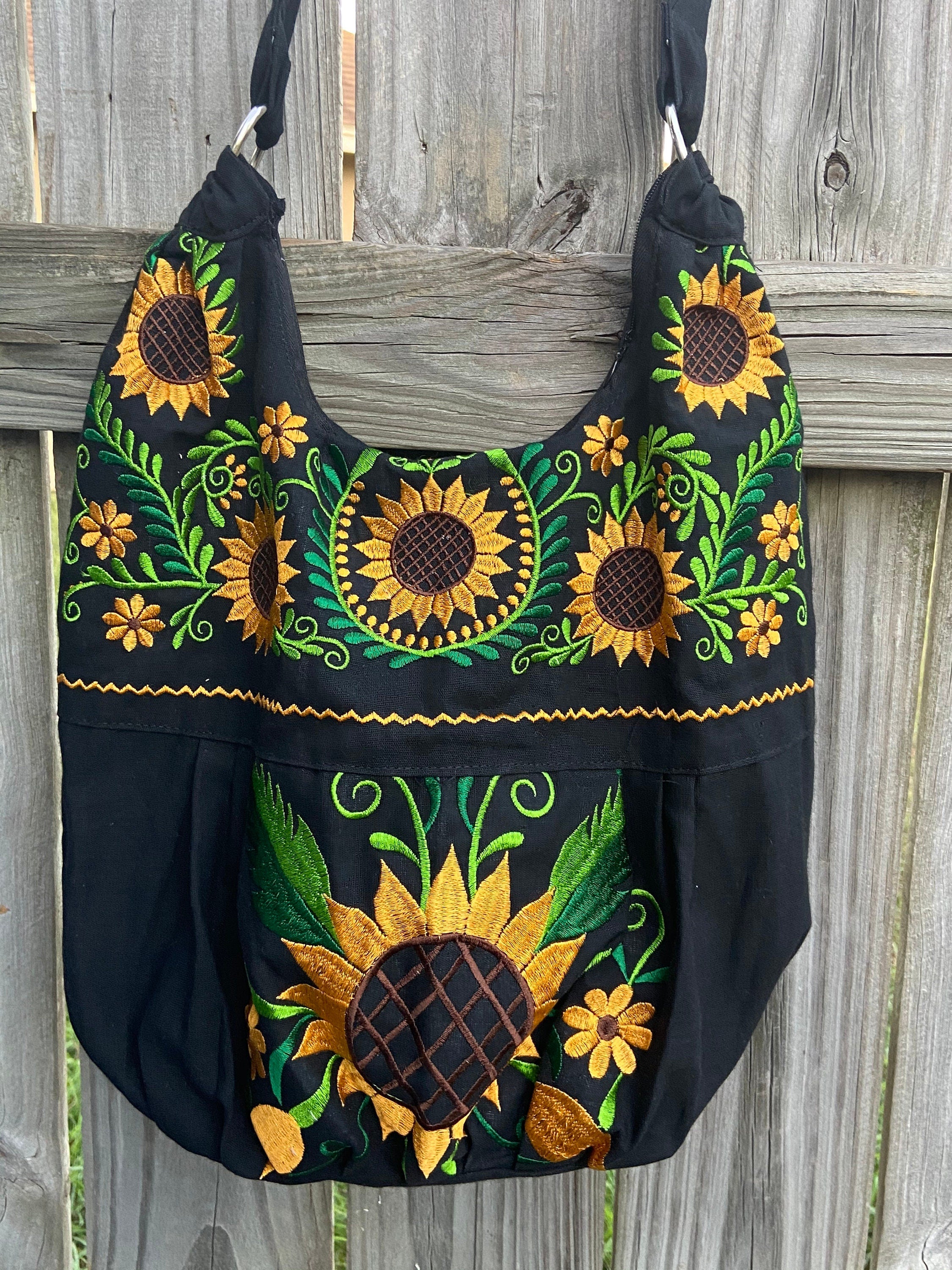 Floral Embroidered Bag - Floral Purse