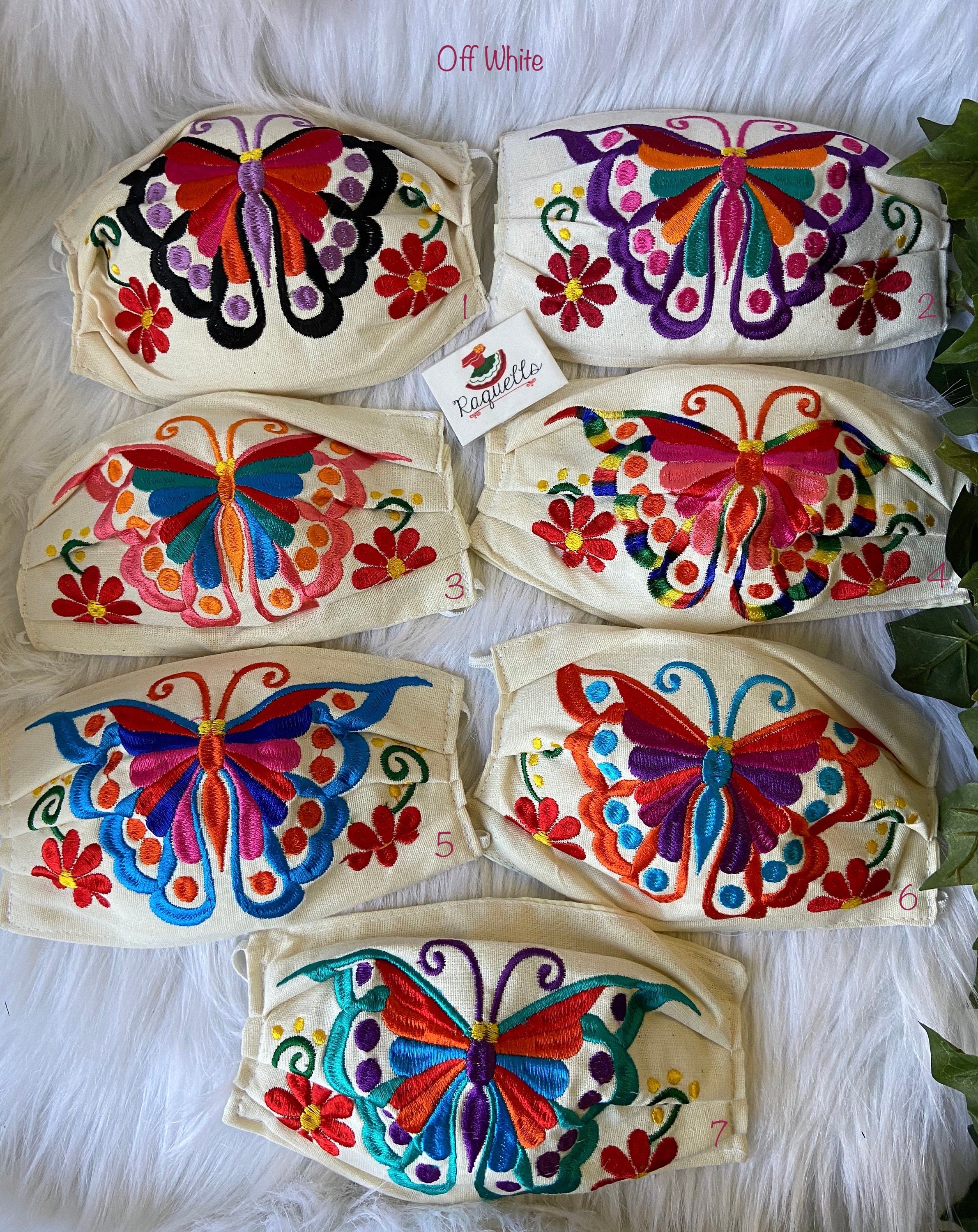 Image of Butterfly - Embroidered Face Masks with Filter sew-in