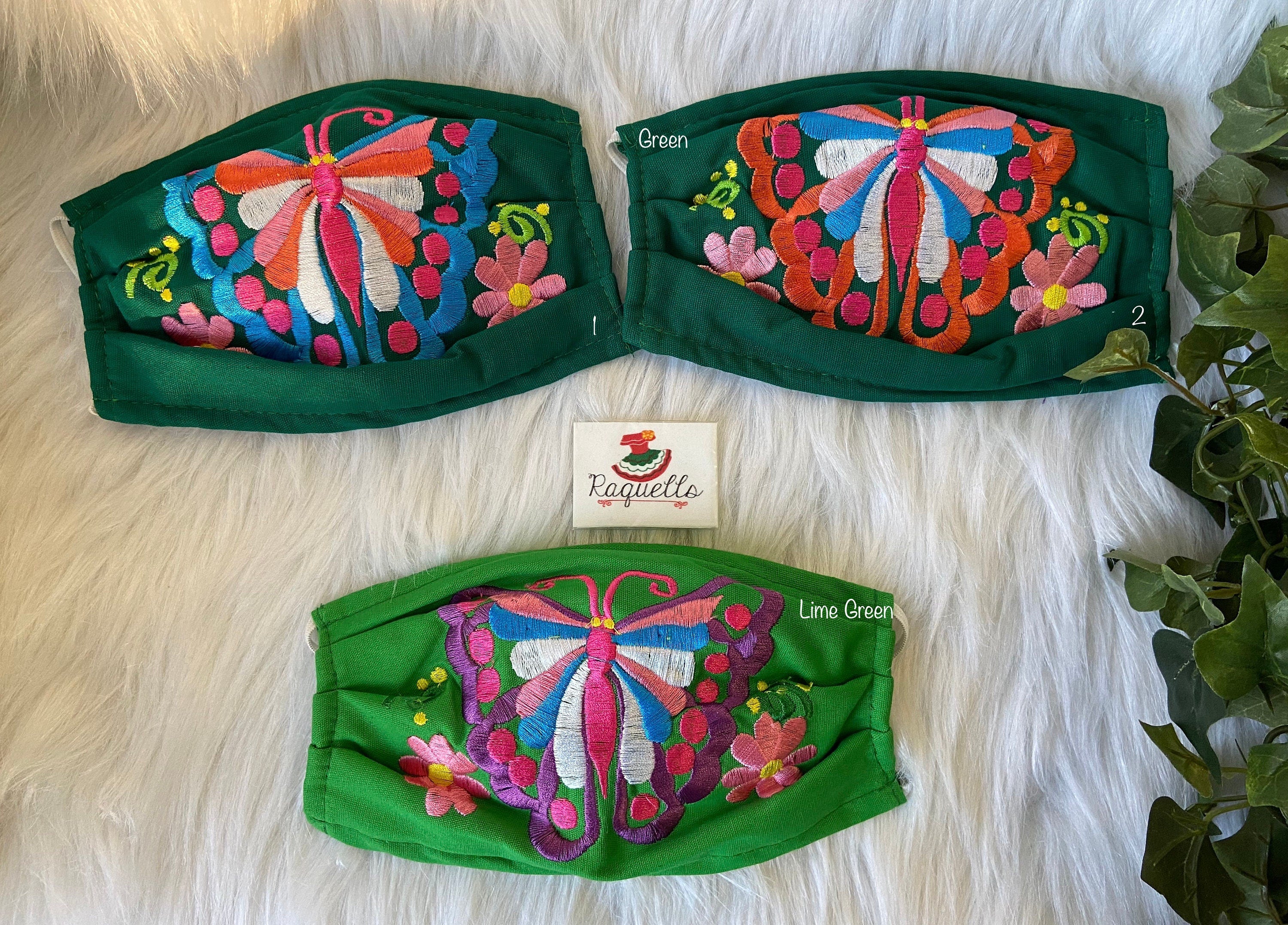 Image of Butterfly - Embroidered Face Masks with Filter sew-in