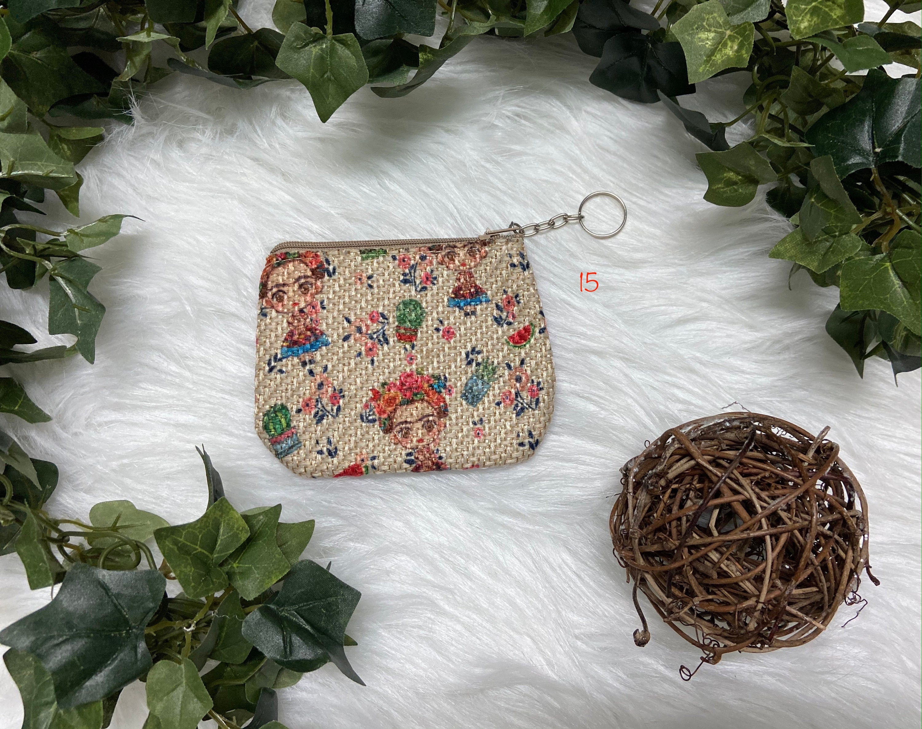 Image of Frida Vinyl Decorated Coin Purse
