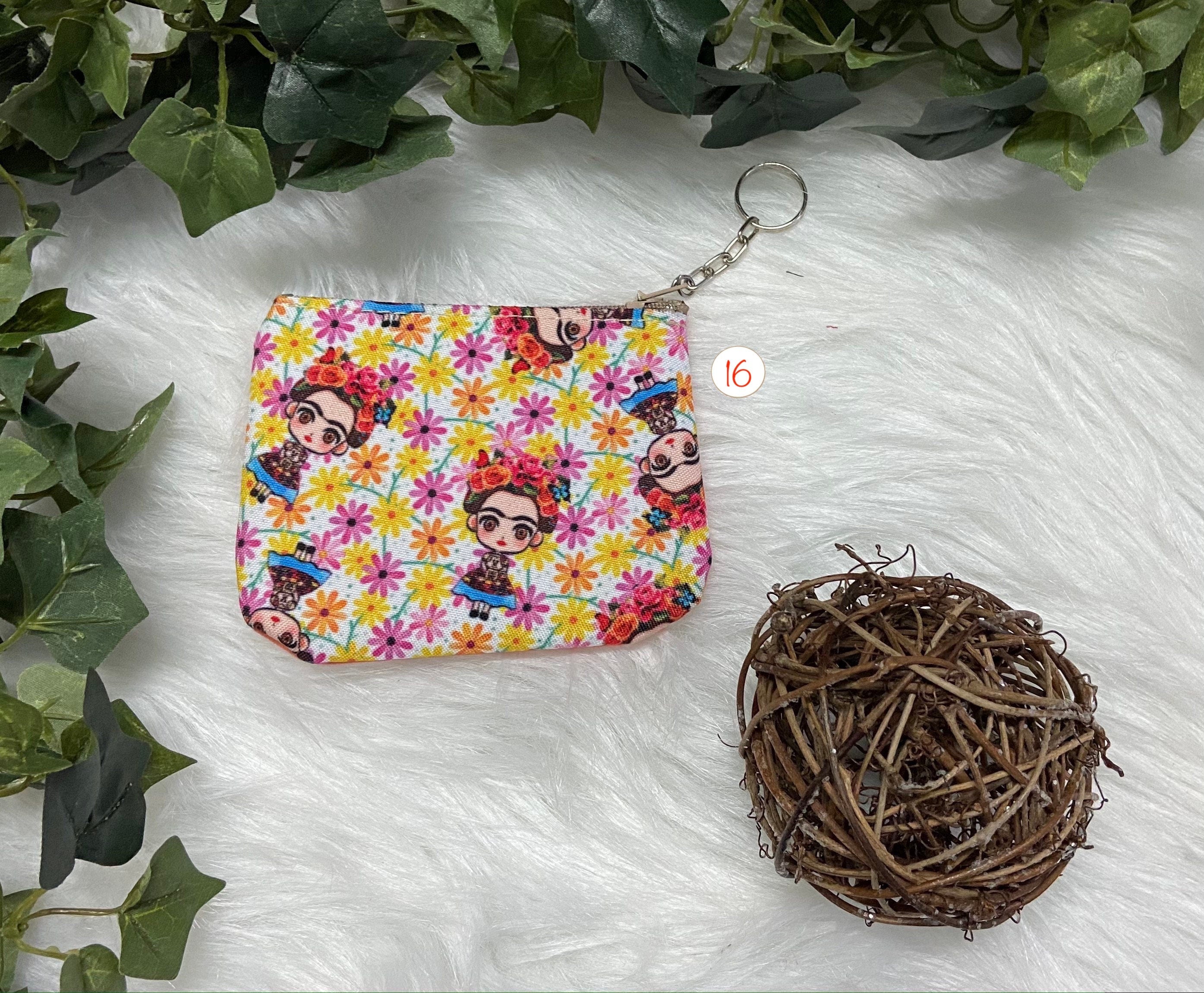 Image of Frida Vinyl Decorated Coin Purse