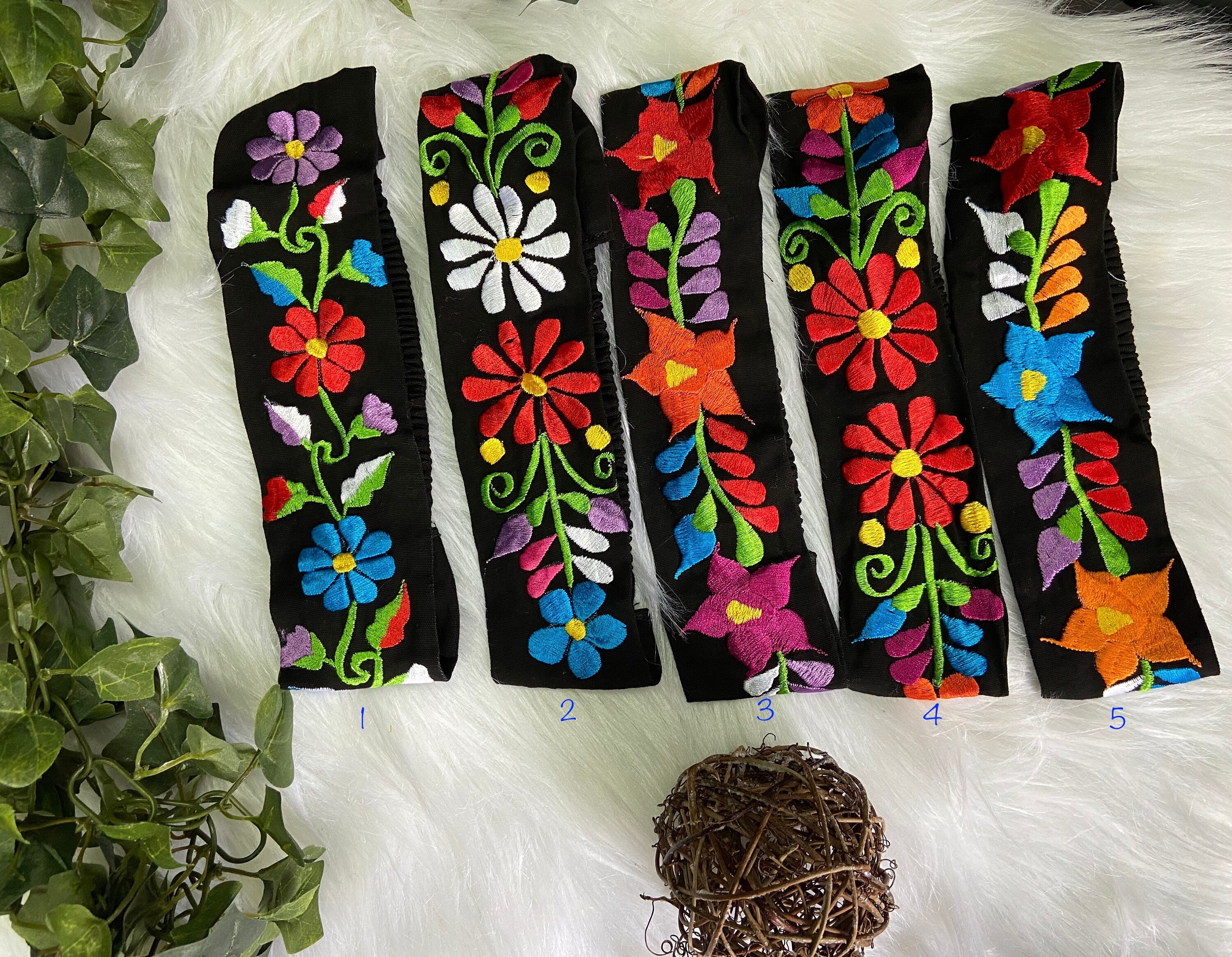 Precious Embroidered Flower Headband