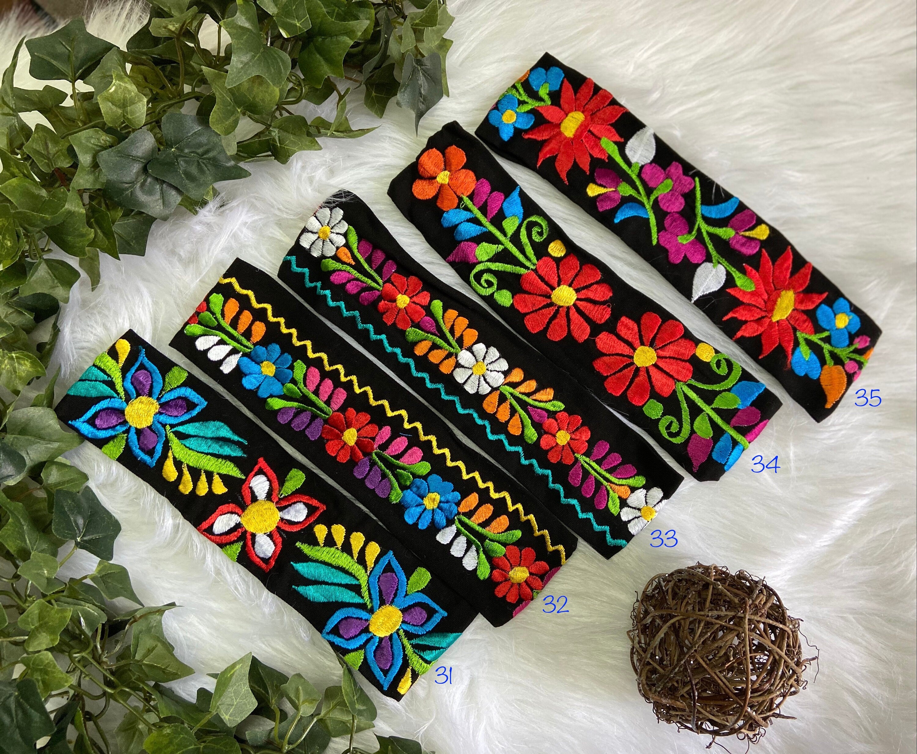 Precious Embroidered Flower Headband