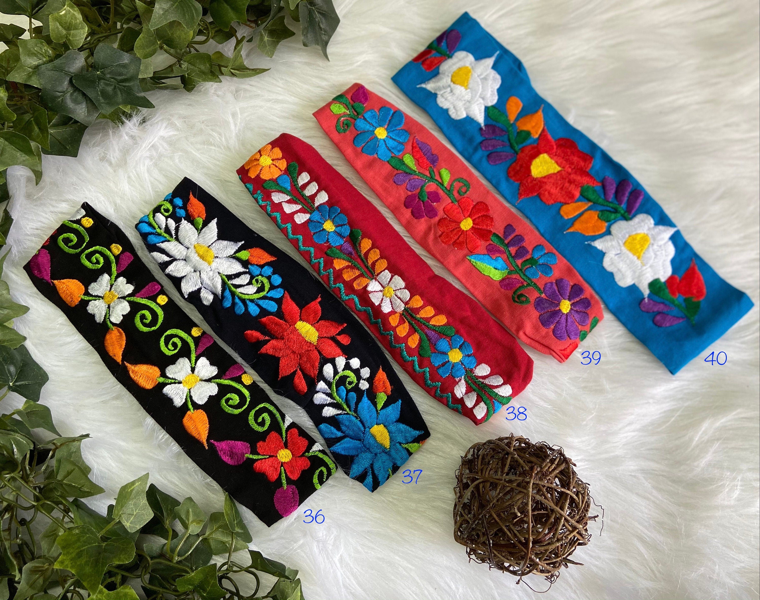 Image of Precious Embroidered Flower Headband