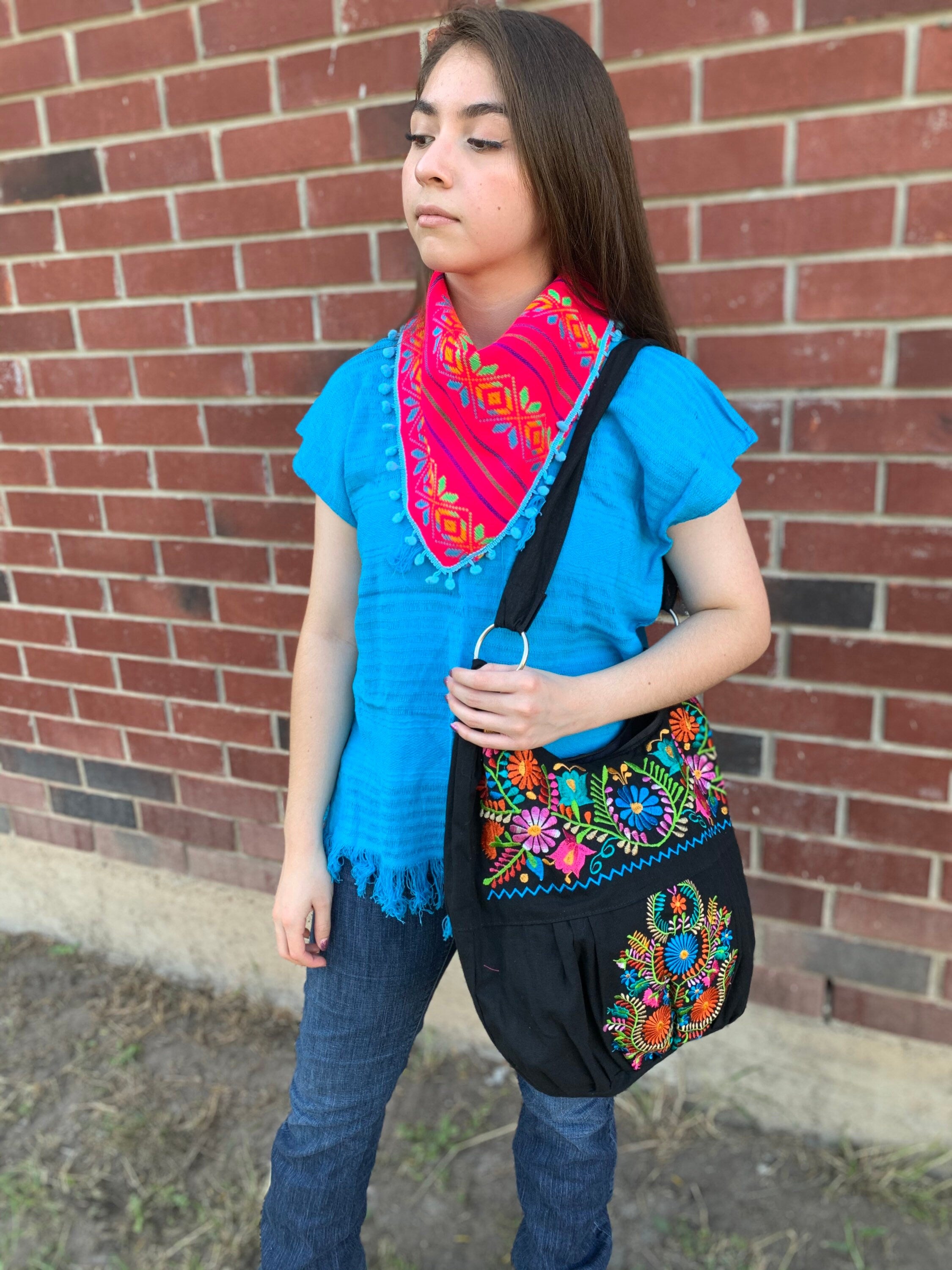 Aztec Design Scarfs made with beautiful Sarape fabric - Meaningful Scarfs