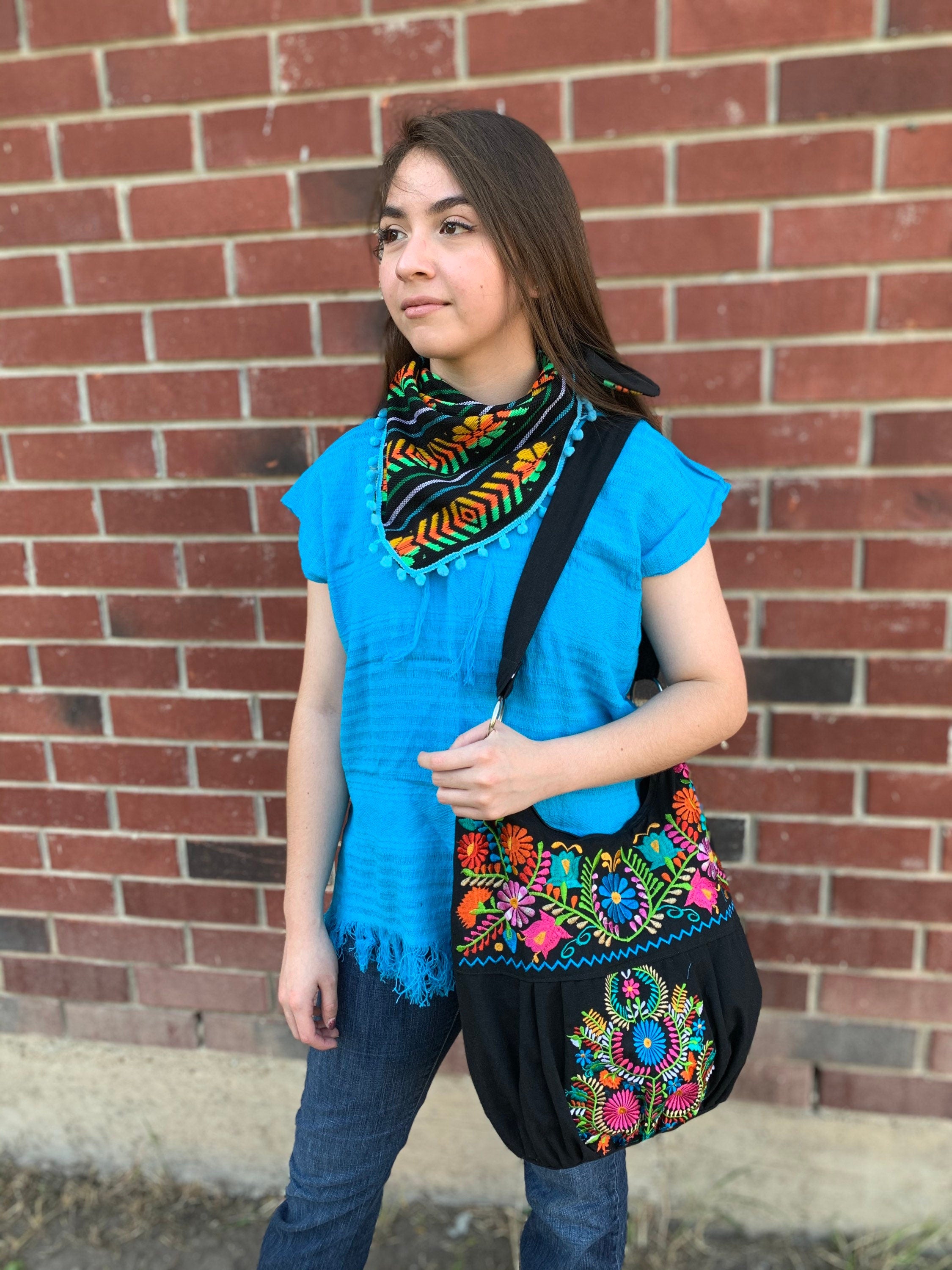 Image of Aztec Design Scarfs made with beautiful Sarape fabric - Meaningful Scarfs