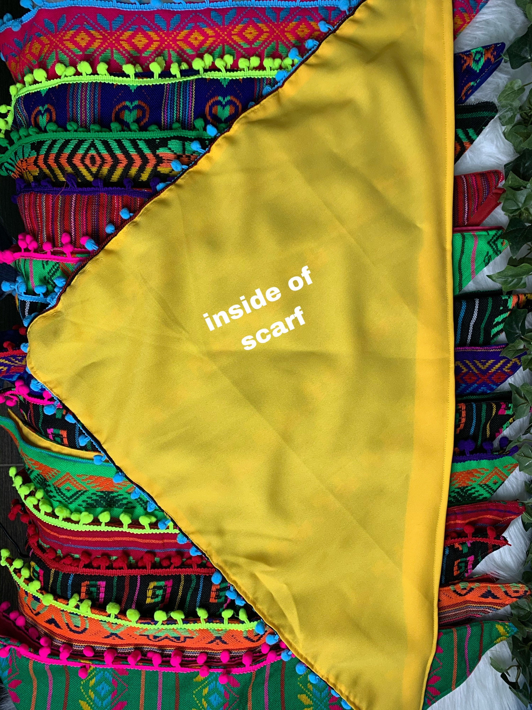 Image of Aztec Design Scarfs made with beautiful Sarape fabric - Meaningful Scarfs