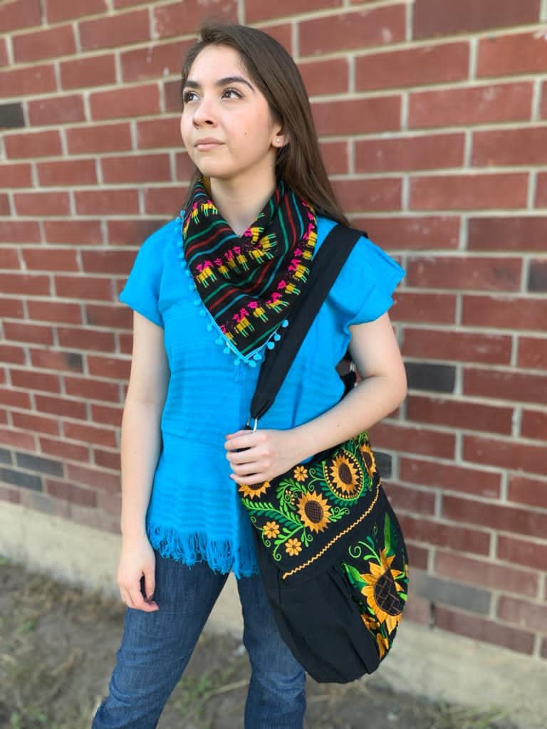 Floral Embroidered Bag - Floral Purse