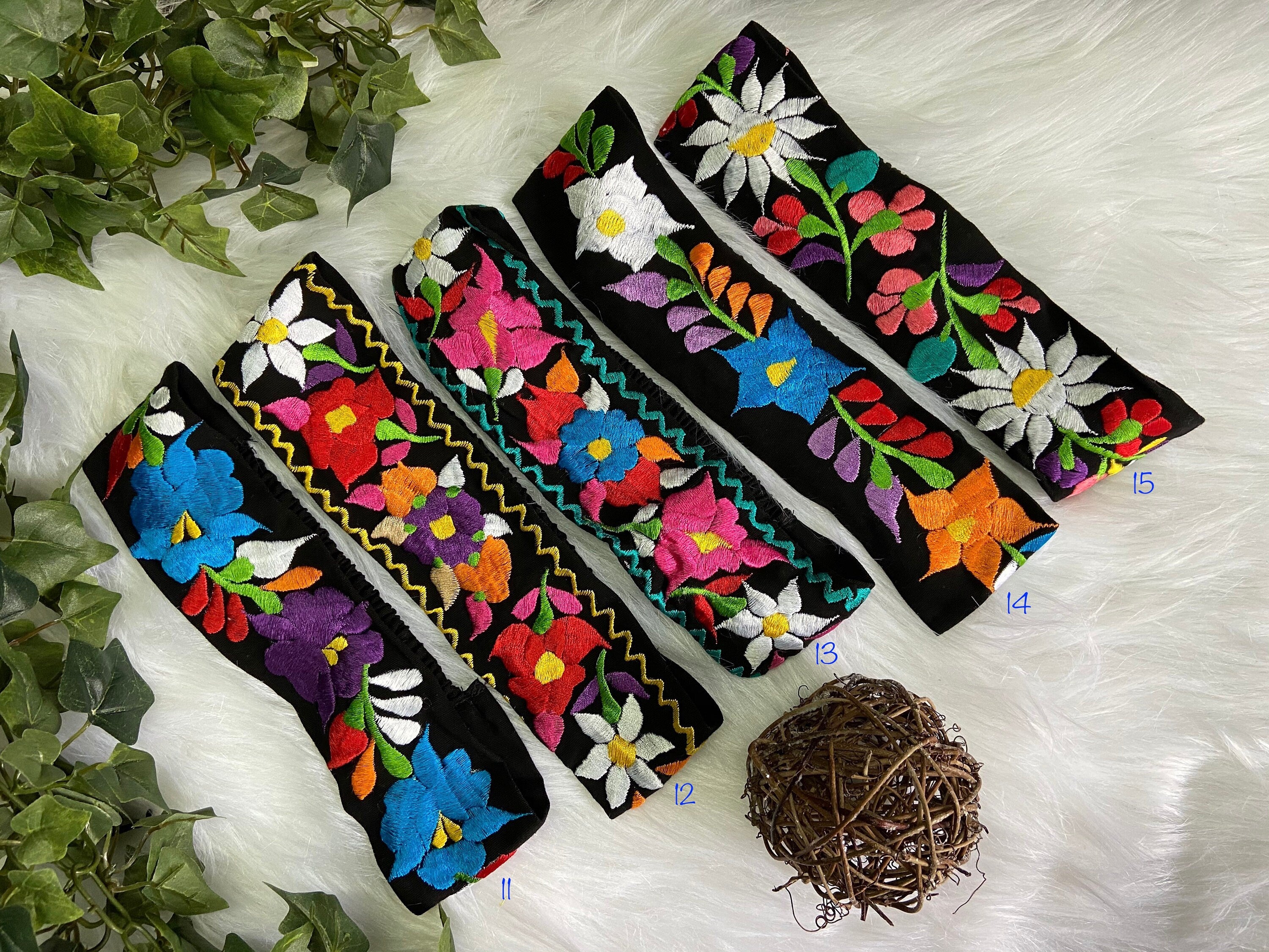 Image of Precious Embroidered Flower Headband