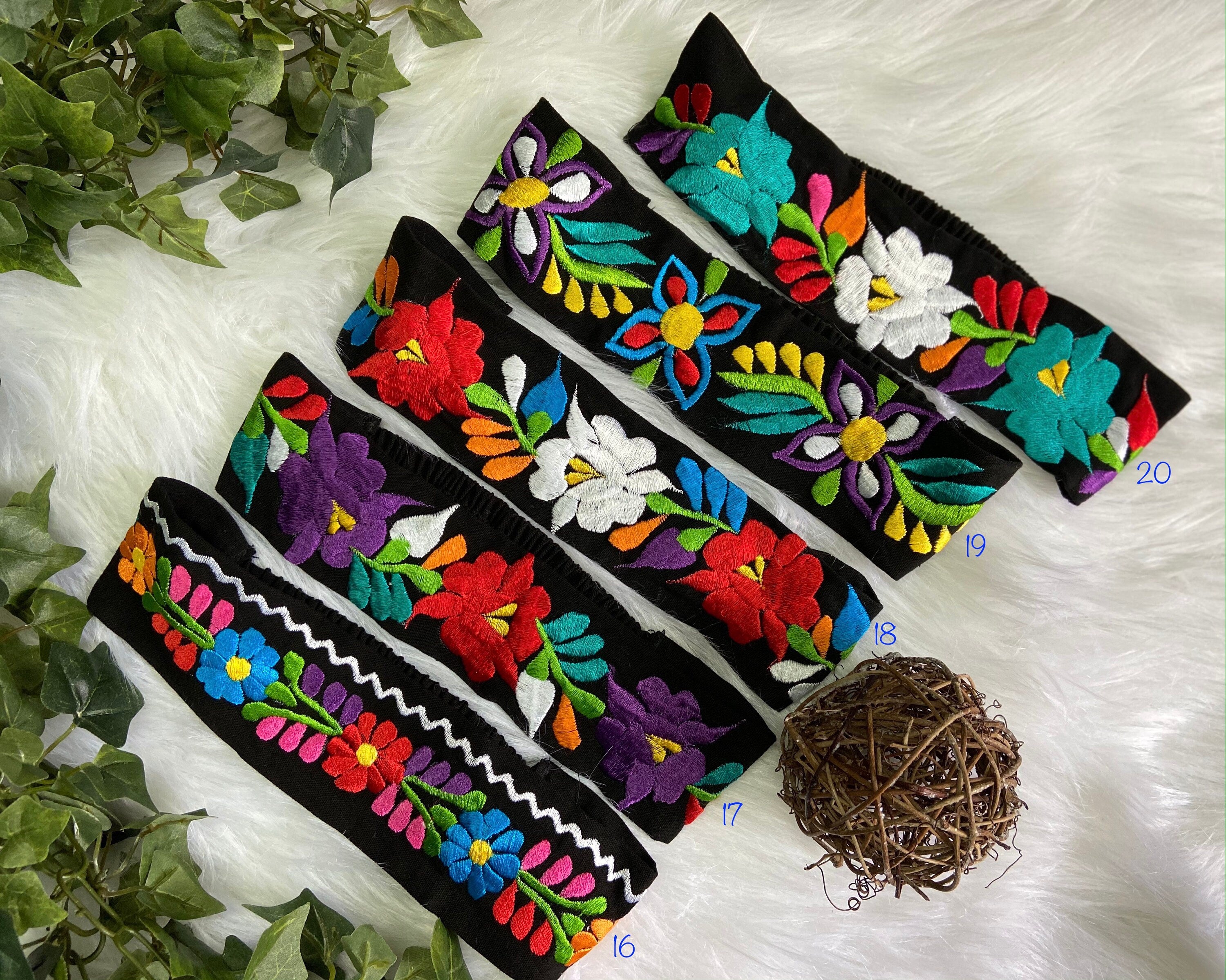 Precious Embroidered Flower Headband