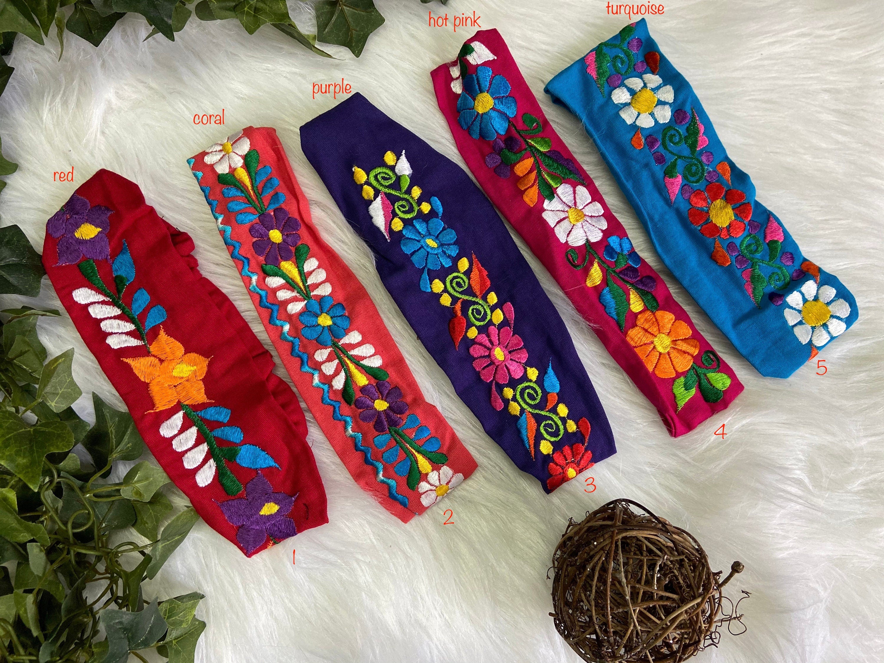 Image of Precious Embroidered Flower Headband