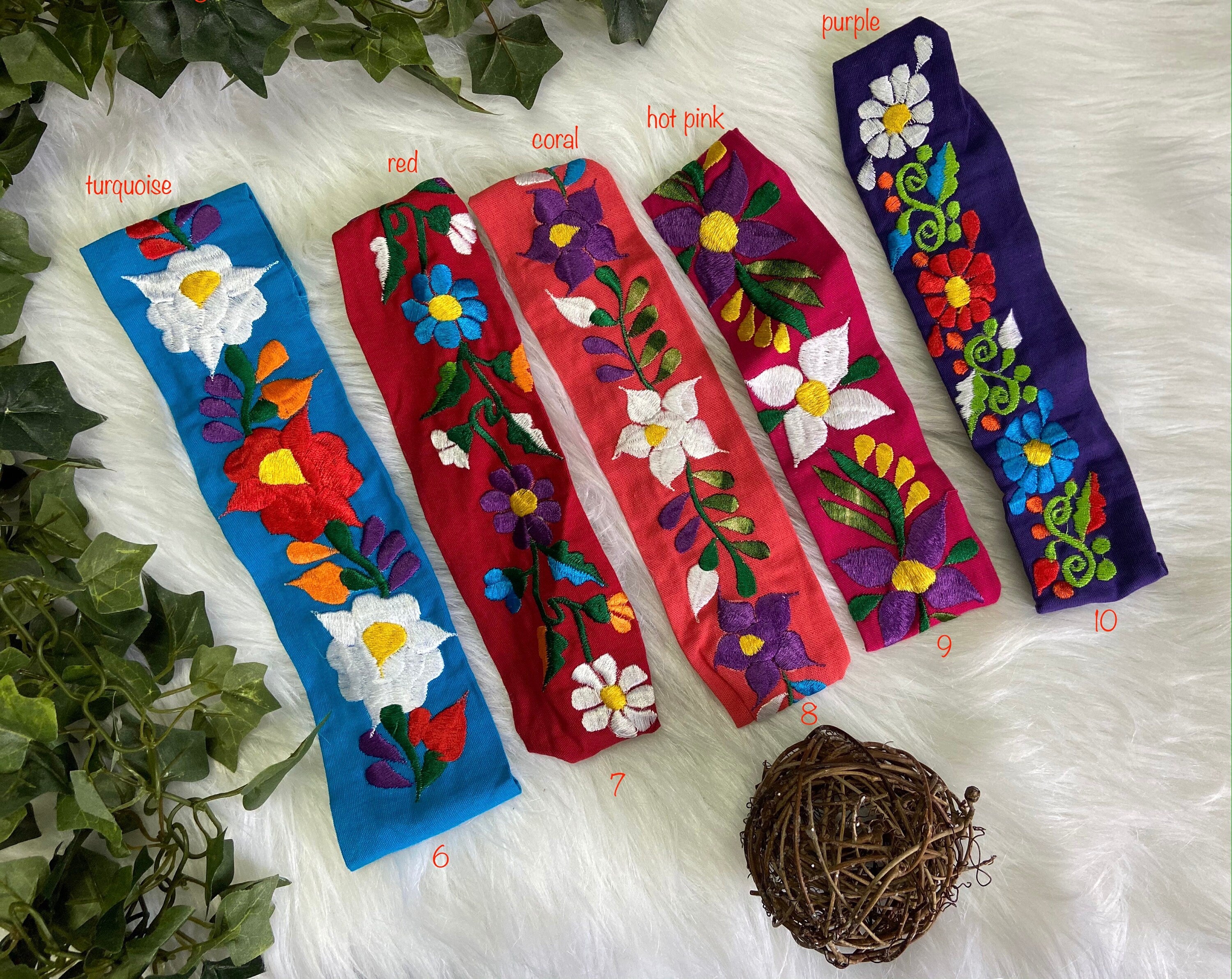 Image of Precious Embroidered Flower Headband