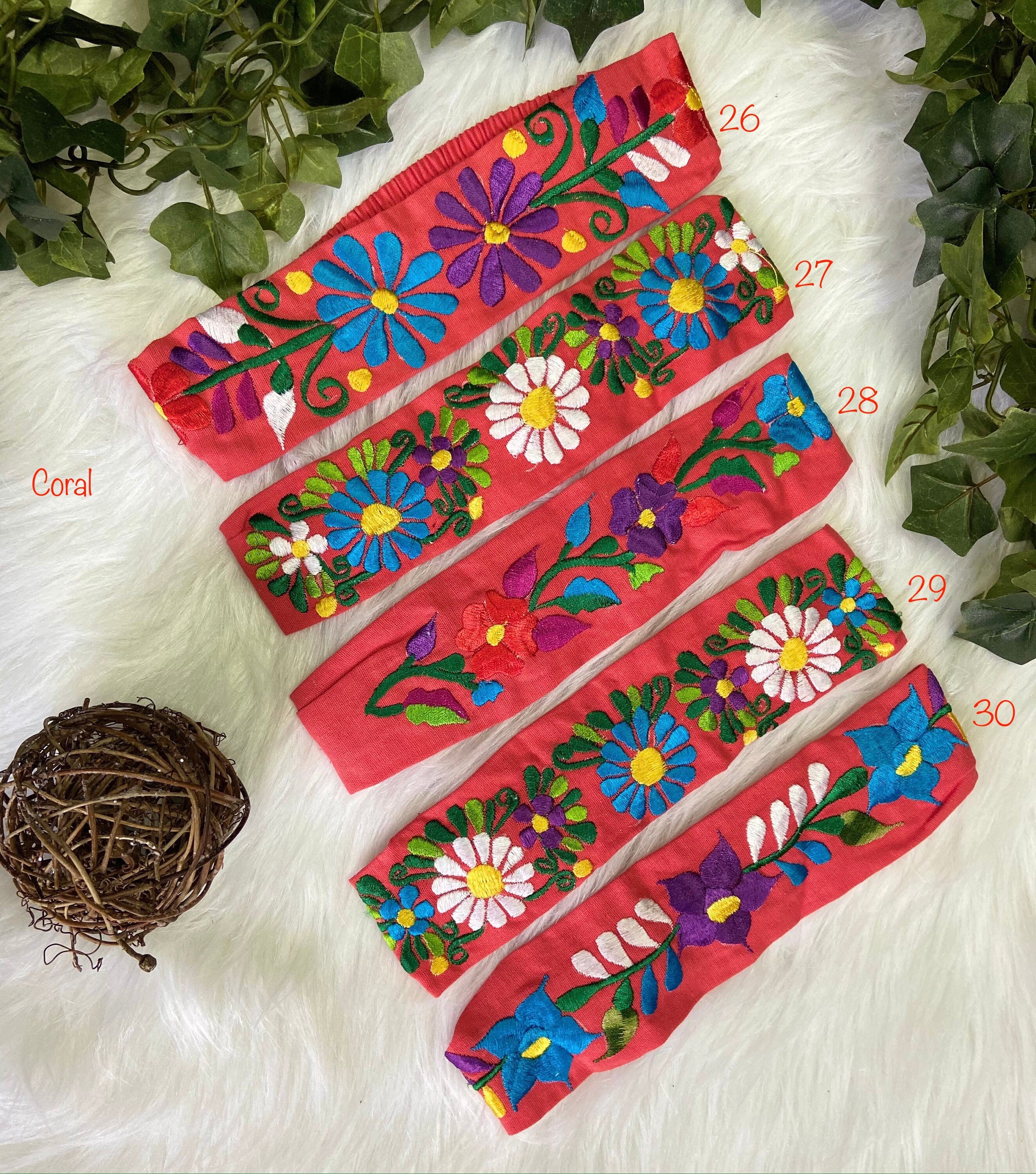 Image of Precious Embroidered Flower Headband