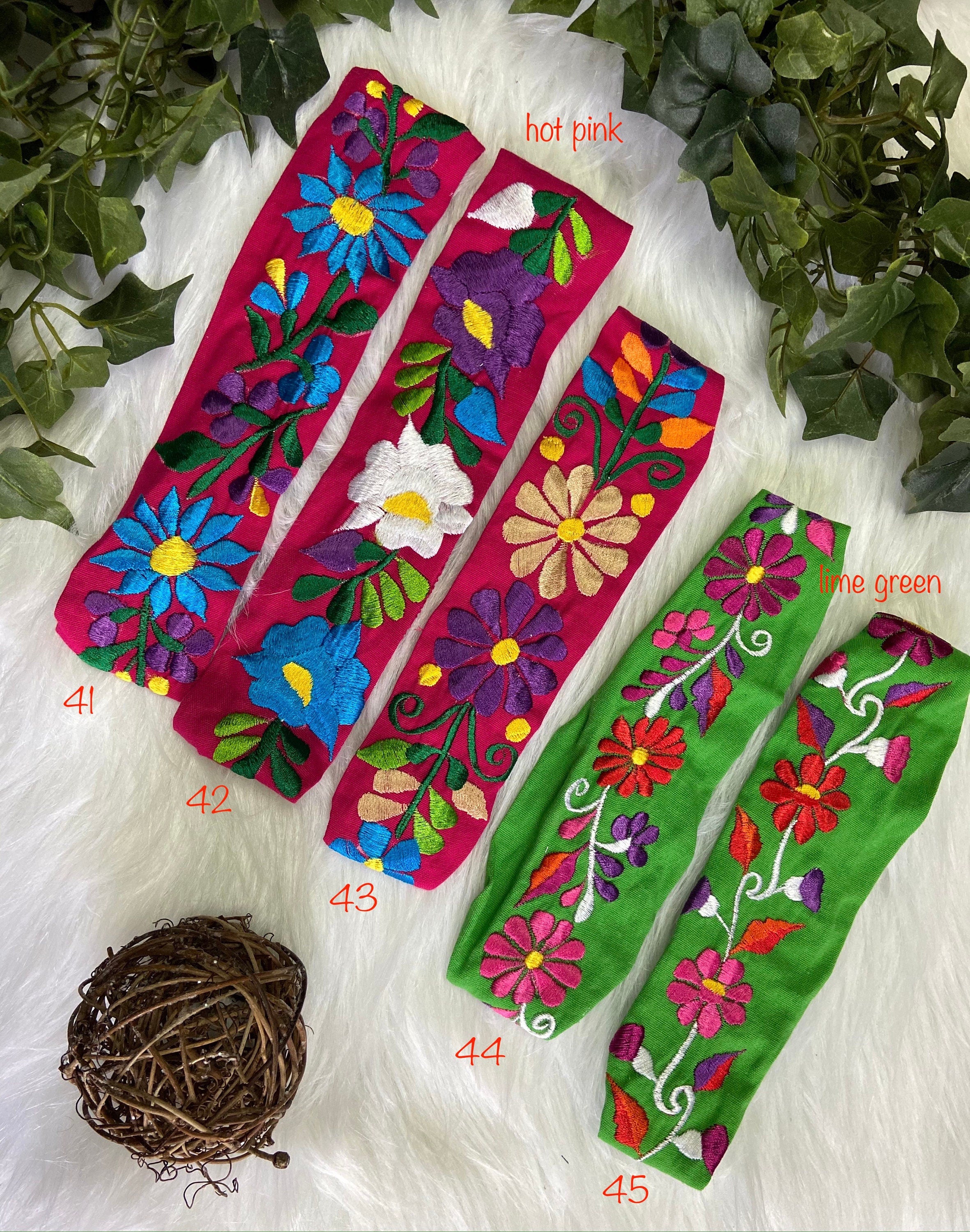 Image of Precious Embroidered Flower Headband