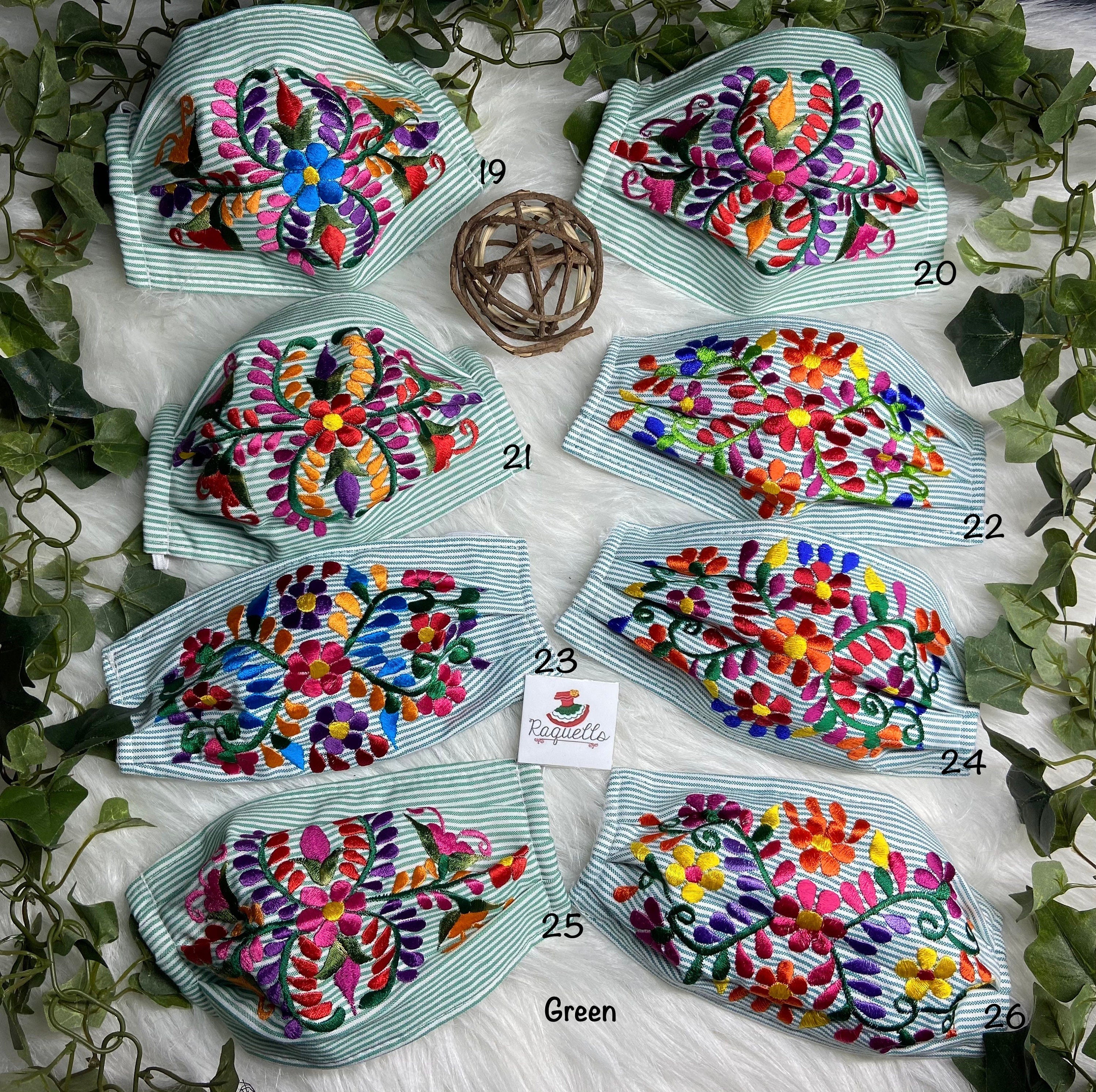 STRIPES - Embroidered Face Masks with Filter attached