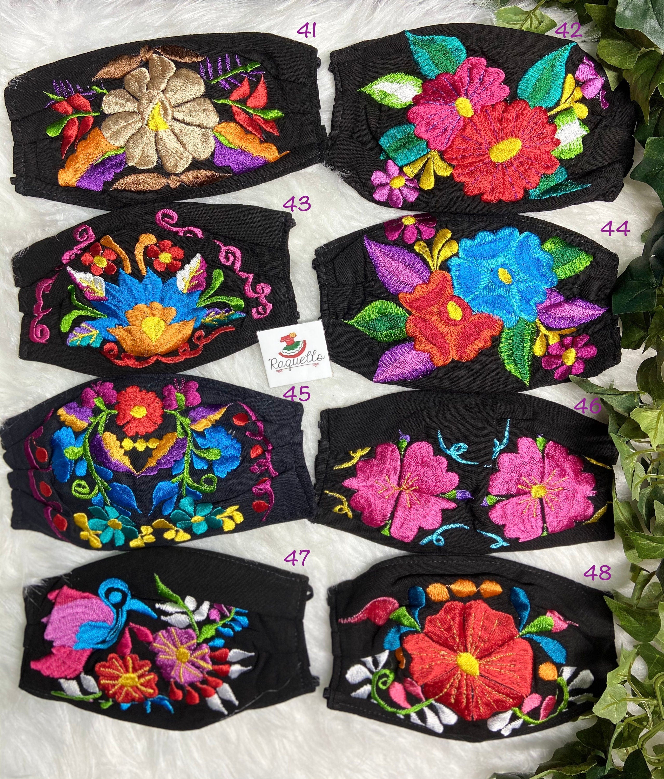 Image of ELITE & UNIQUE - Embroidered Face Masks with Filter sewn-in