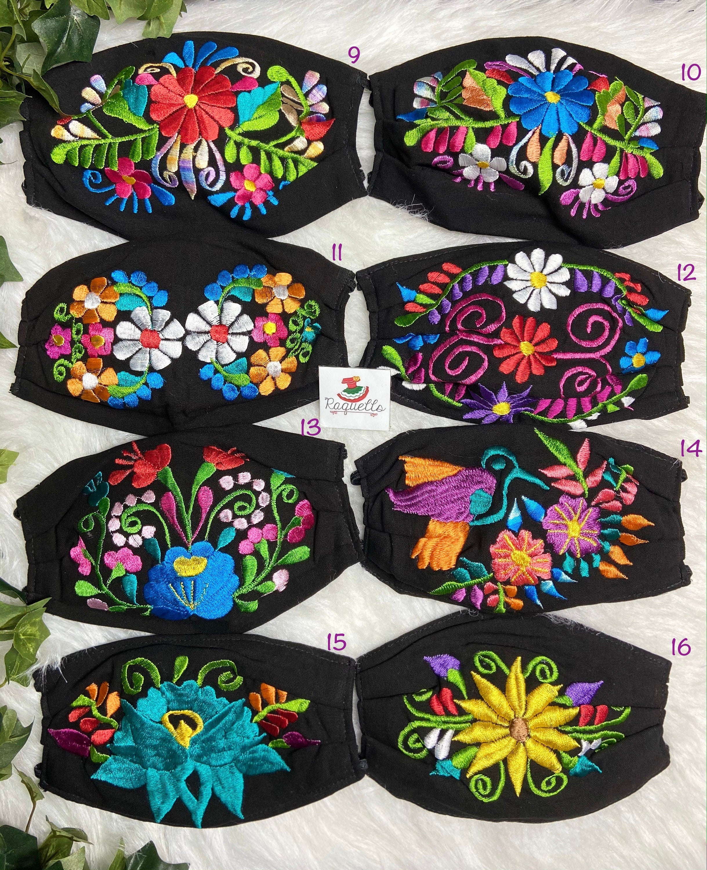 Image of ELITE & UNIQUE - Embroidered Face Masks with Filter sewn-in