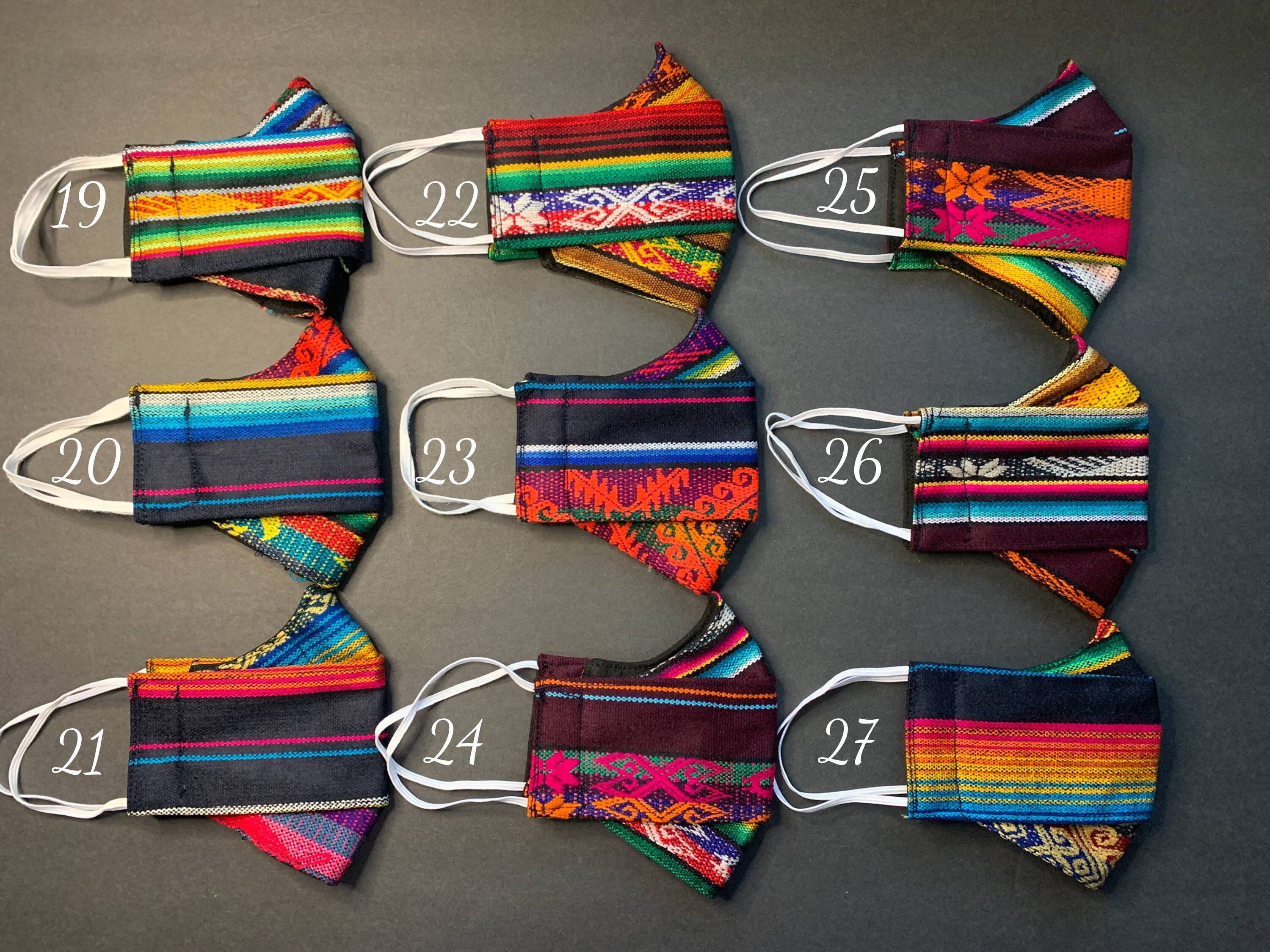 Aztec Western Style Facemasks - With Sewn In Filter