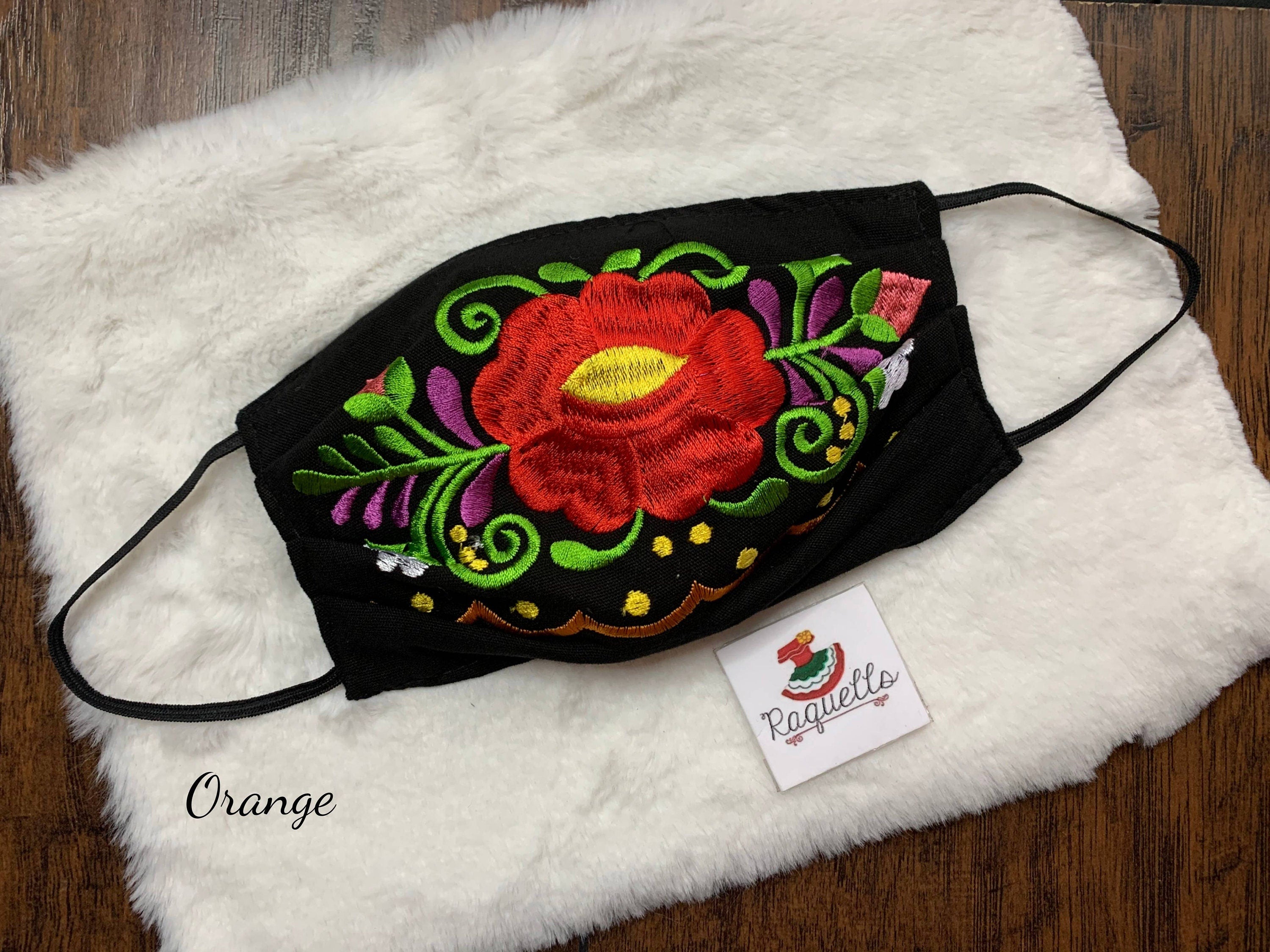 Floral Embroidered Artisanal Face Masks