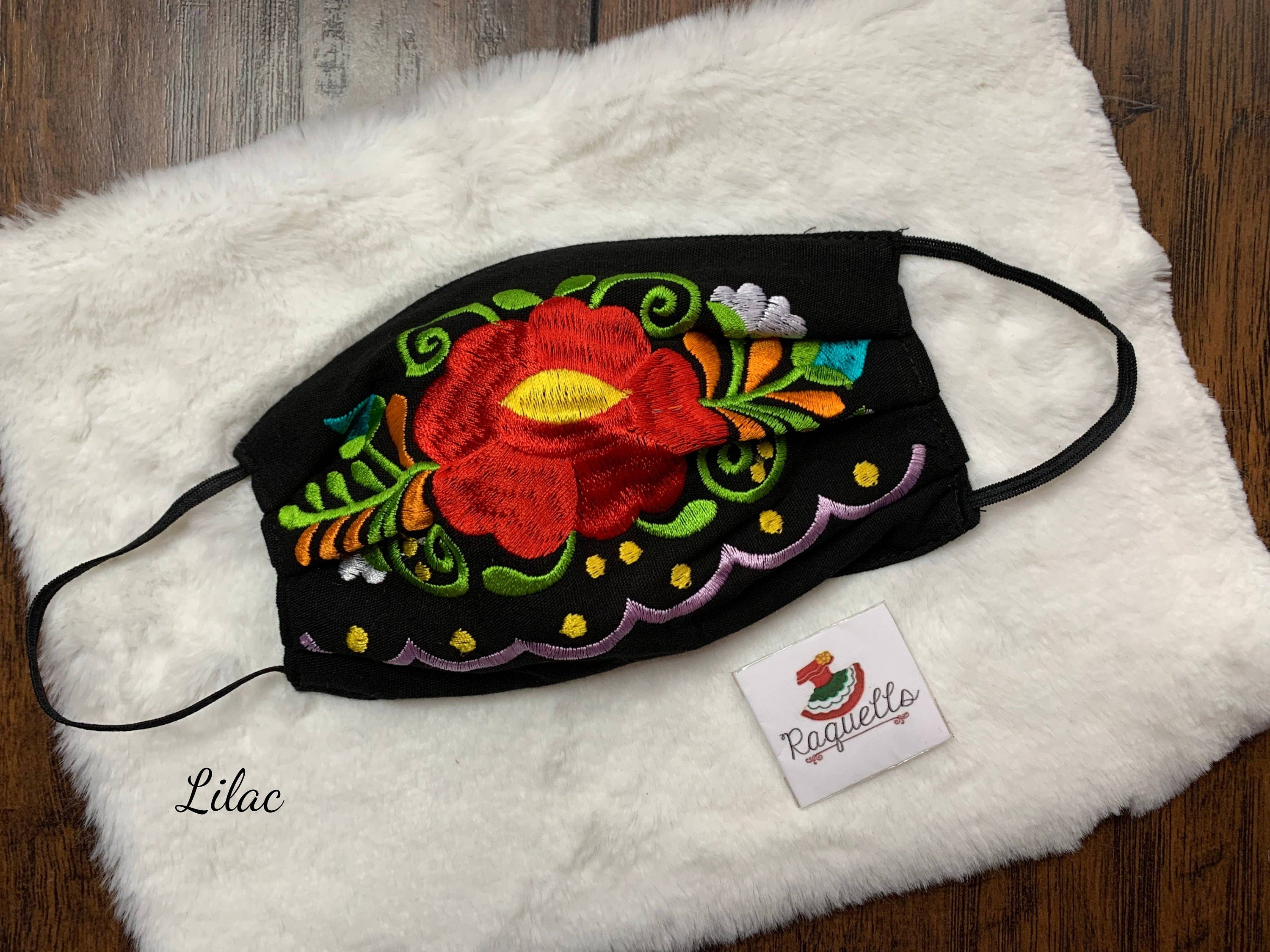 Floral Embroidered Artisanal Face Masks