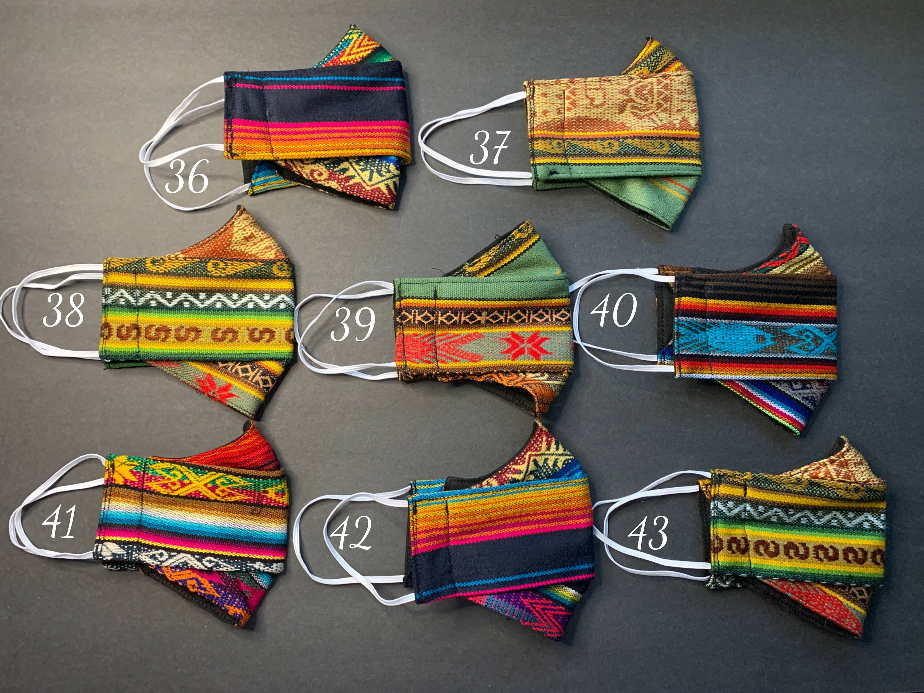 Image of Aztec Western Style Facemasks - With Sewn In Filter