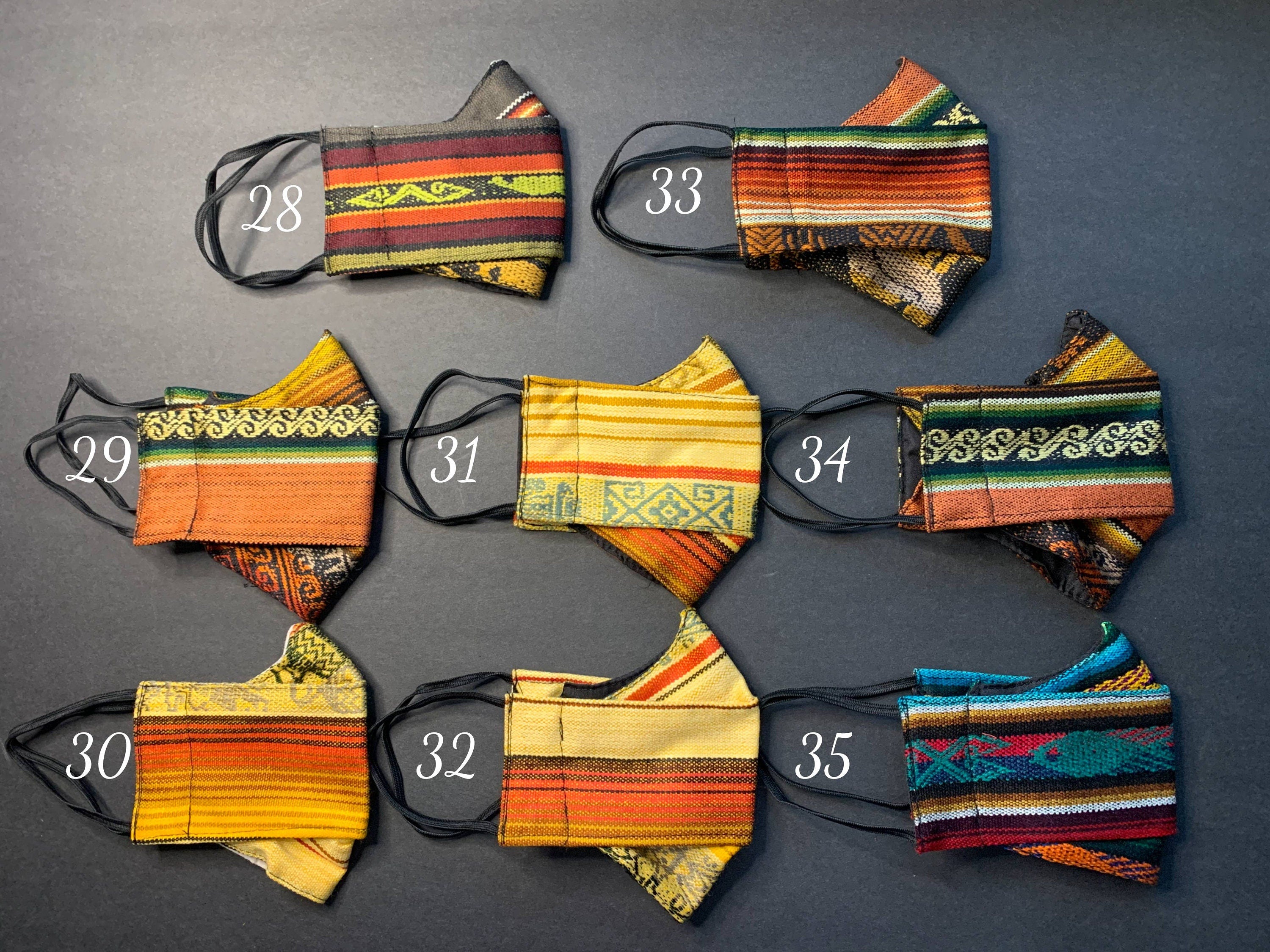 Image of Aztec Western Style Facemasks - With Sewn In Filter