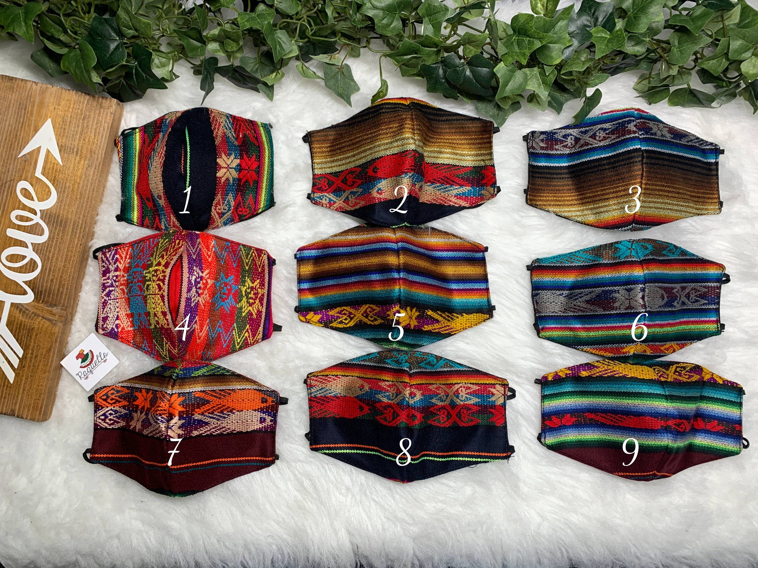 Aztec Western Facemasks - With Sewn In Filter