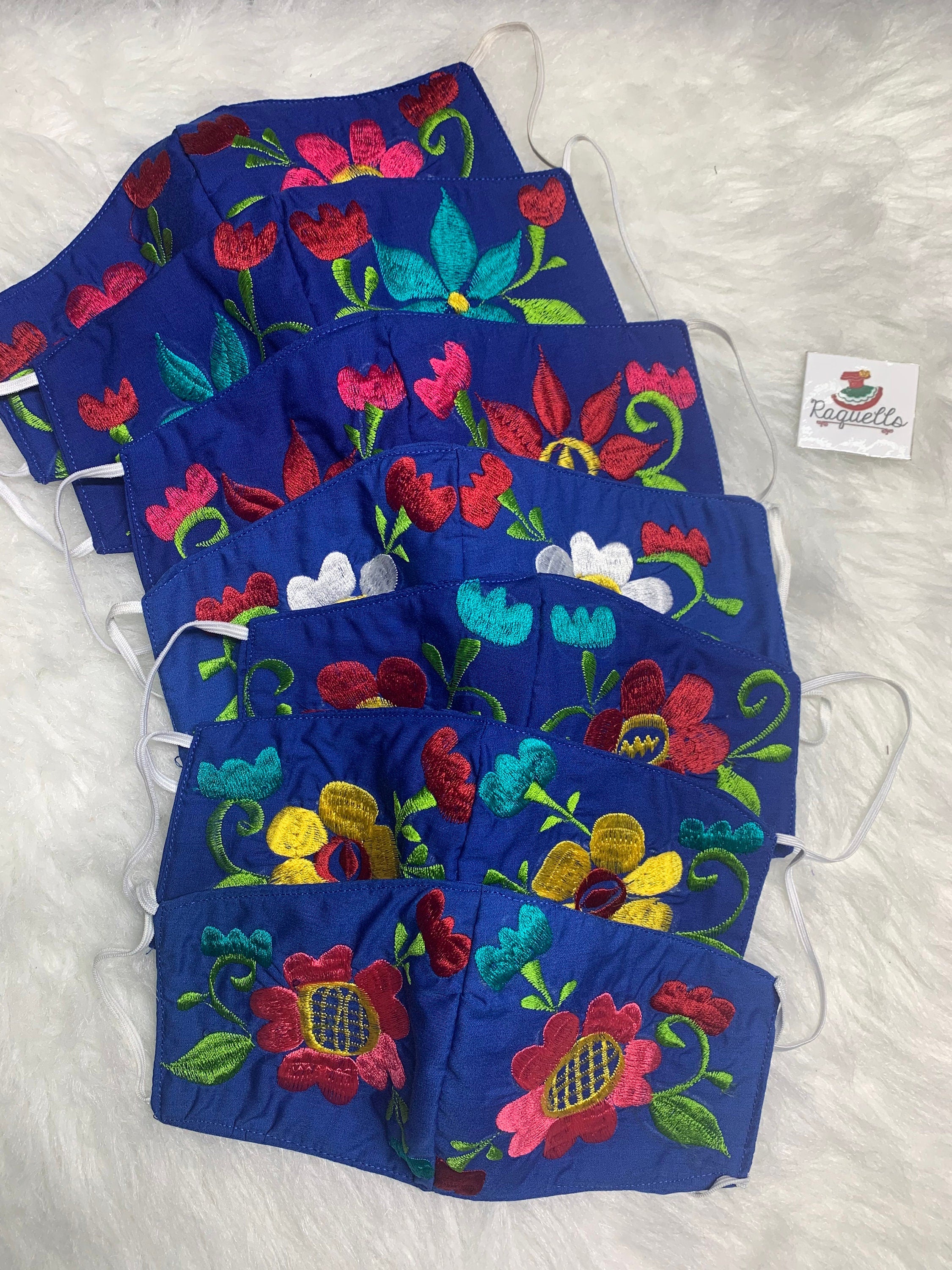 Image of Floral New Style Embroidered Face Masks