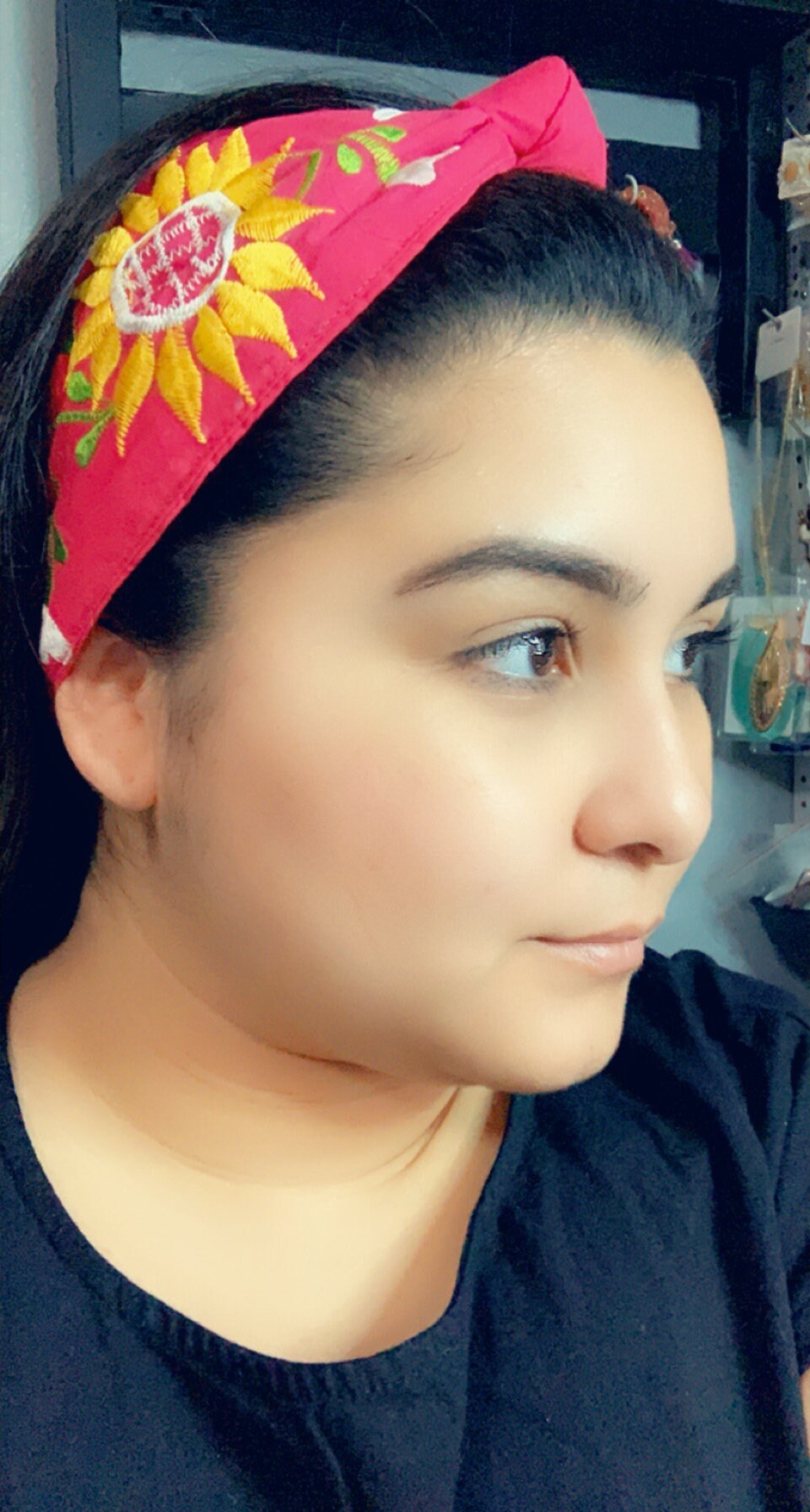 Image of Floral Embroidered Artisanal Head - Mexican Embroidered Headbands