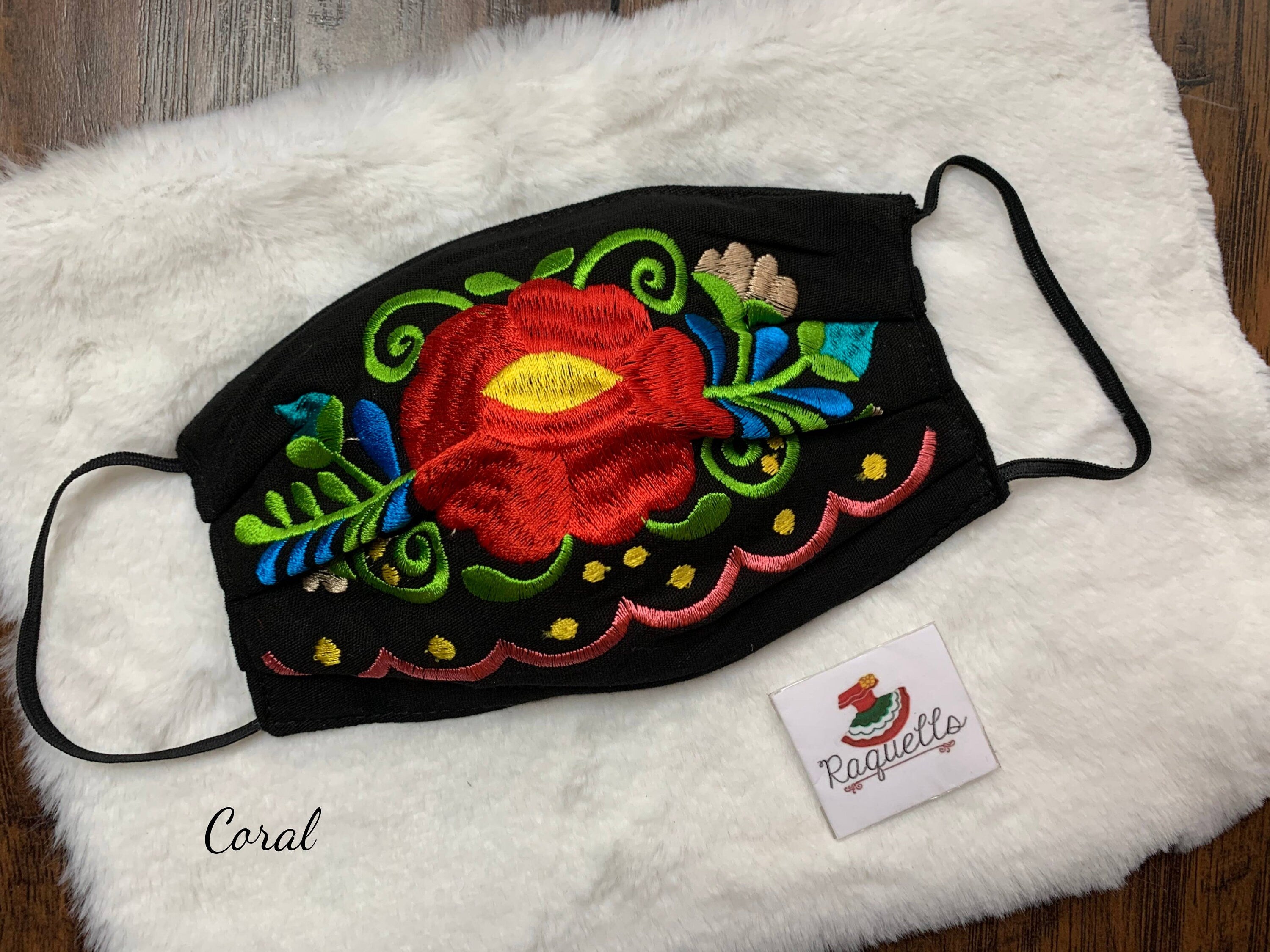 Floral Embroidered Artisanal Face Masks