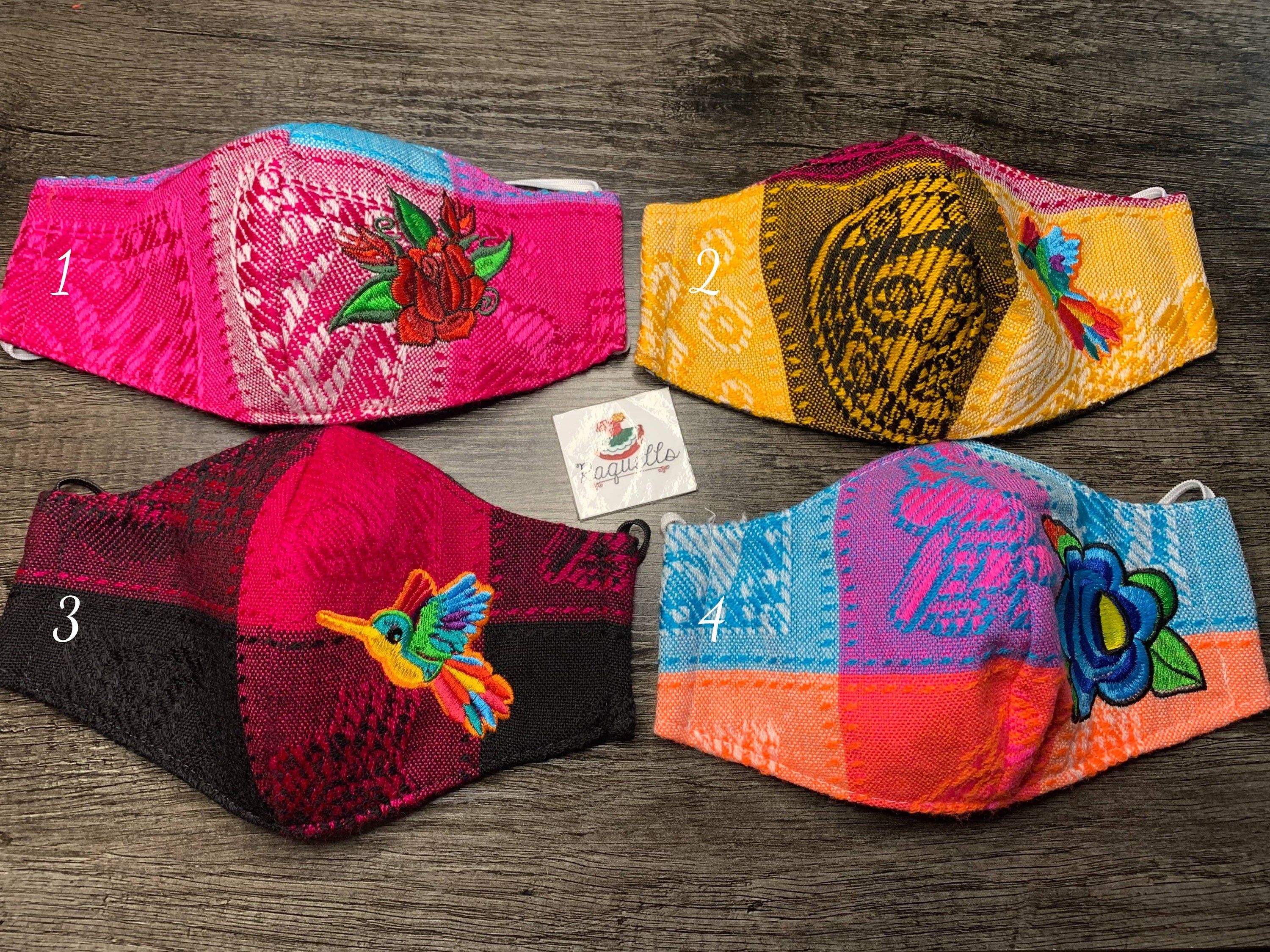 Image of MultiColor Embroidered Face Masks - Artisanal Face Masks