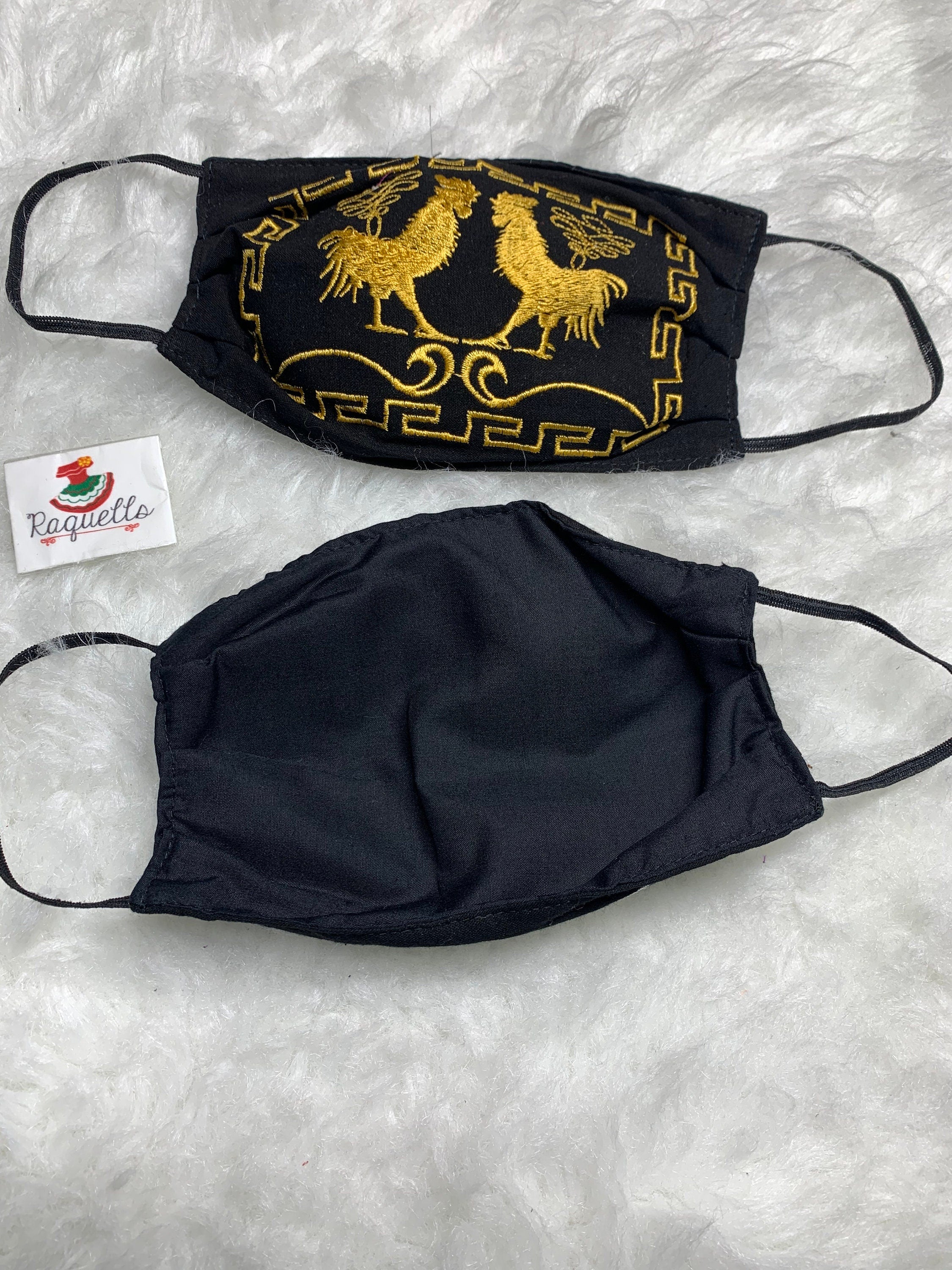 Charro Style Embroidered Face Masks - Handmade Mexican Face Masks