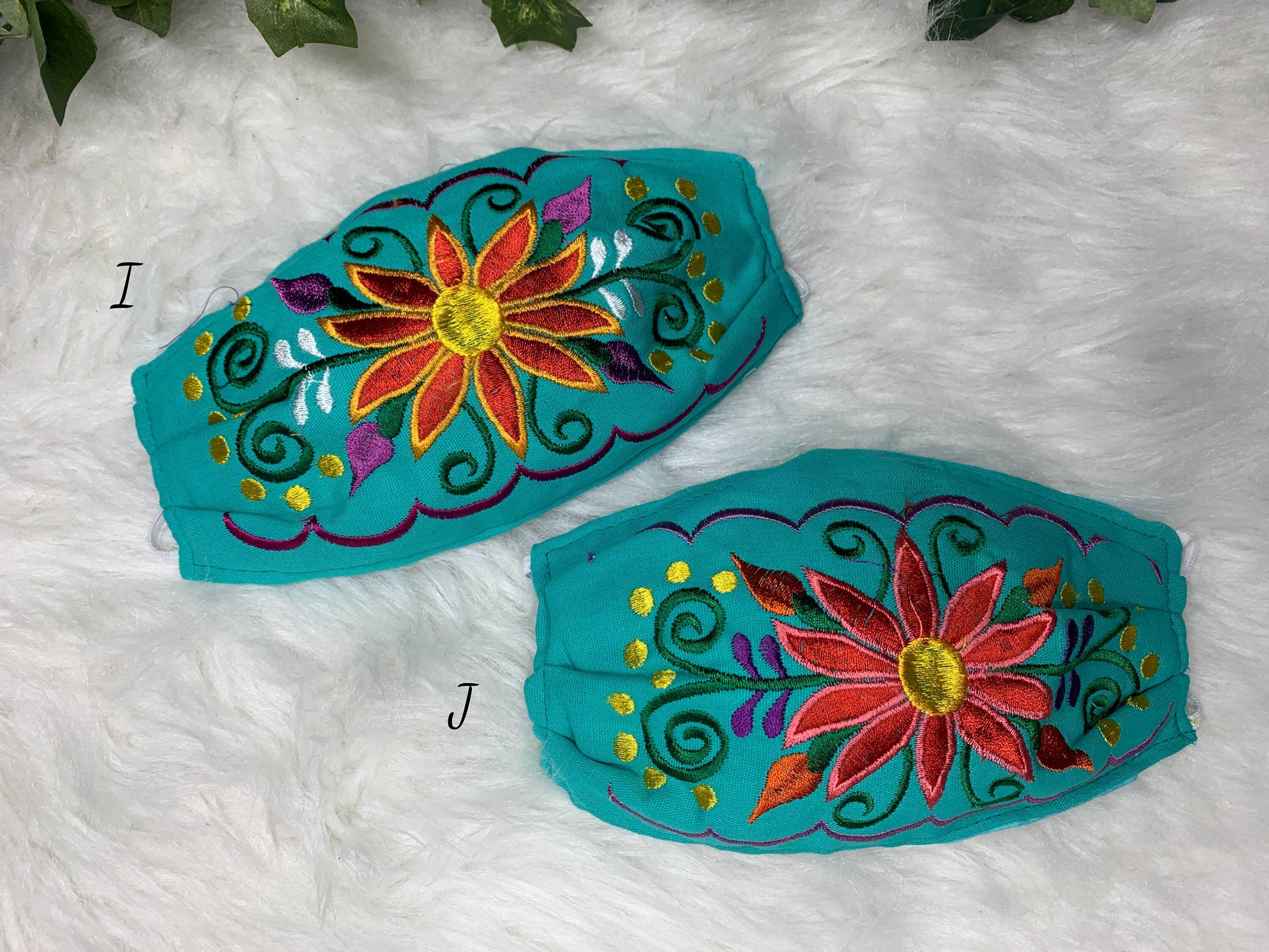 Image of Artisanal Embroidered Face Masks - Handmade Face Masks