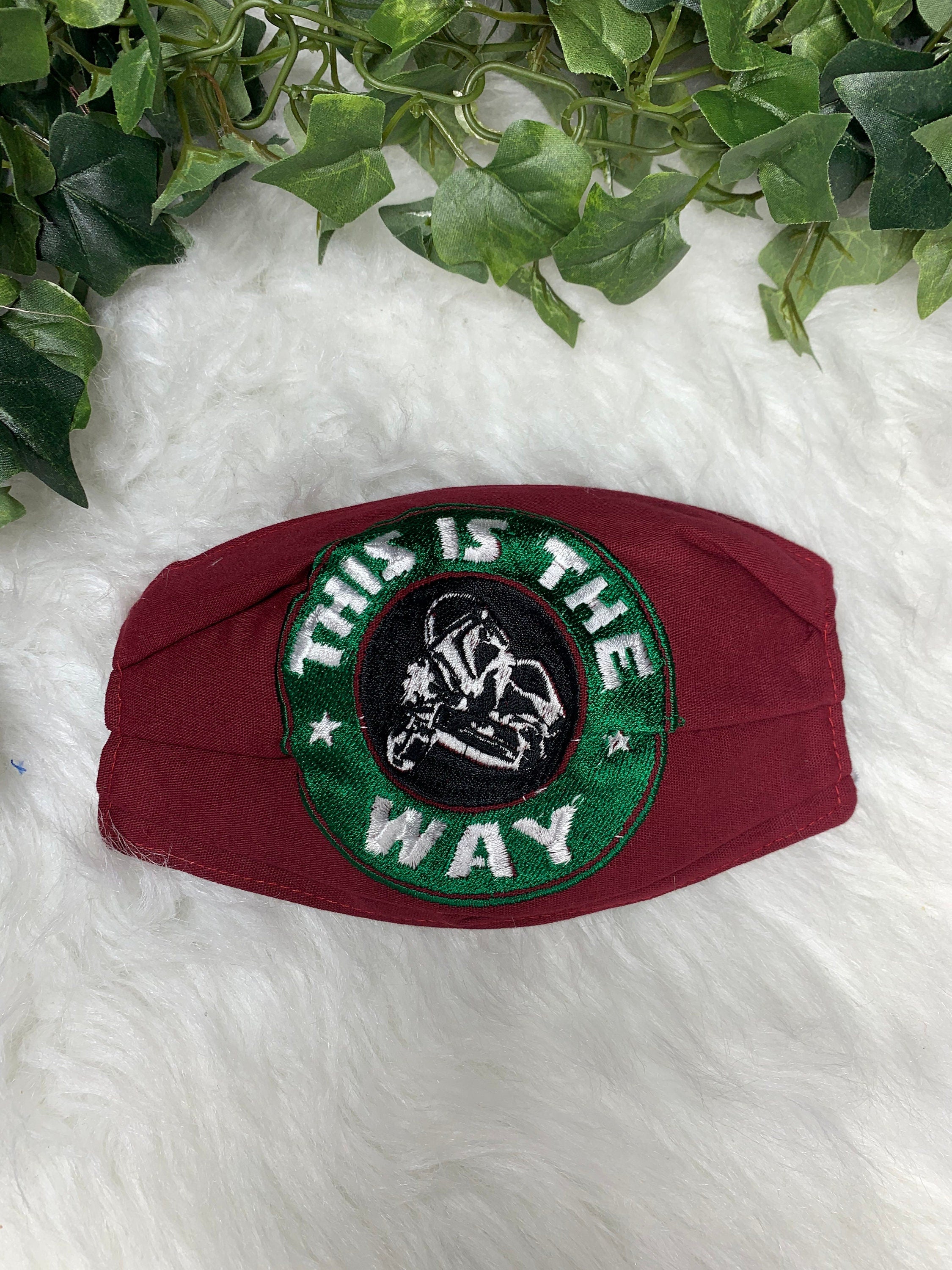 Image of Storm Trooper Embroidered Face Masks - Handmade Embroidered Face Masks